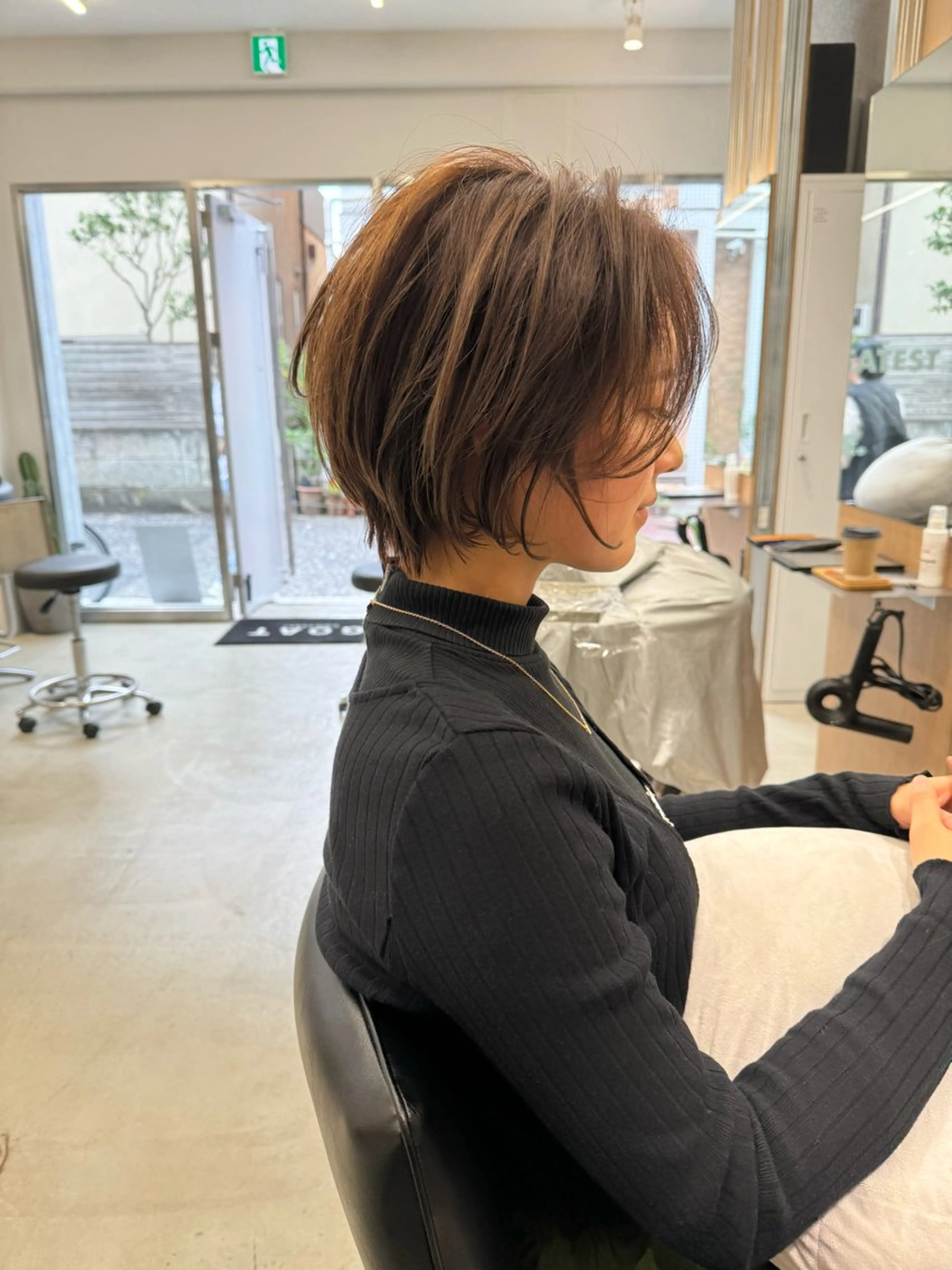 ショート カラー カット ヘアカラー トリートメント ショート/茅ヶ崎 タカハシ タクロウのヘアスタイル