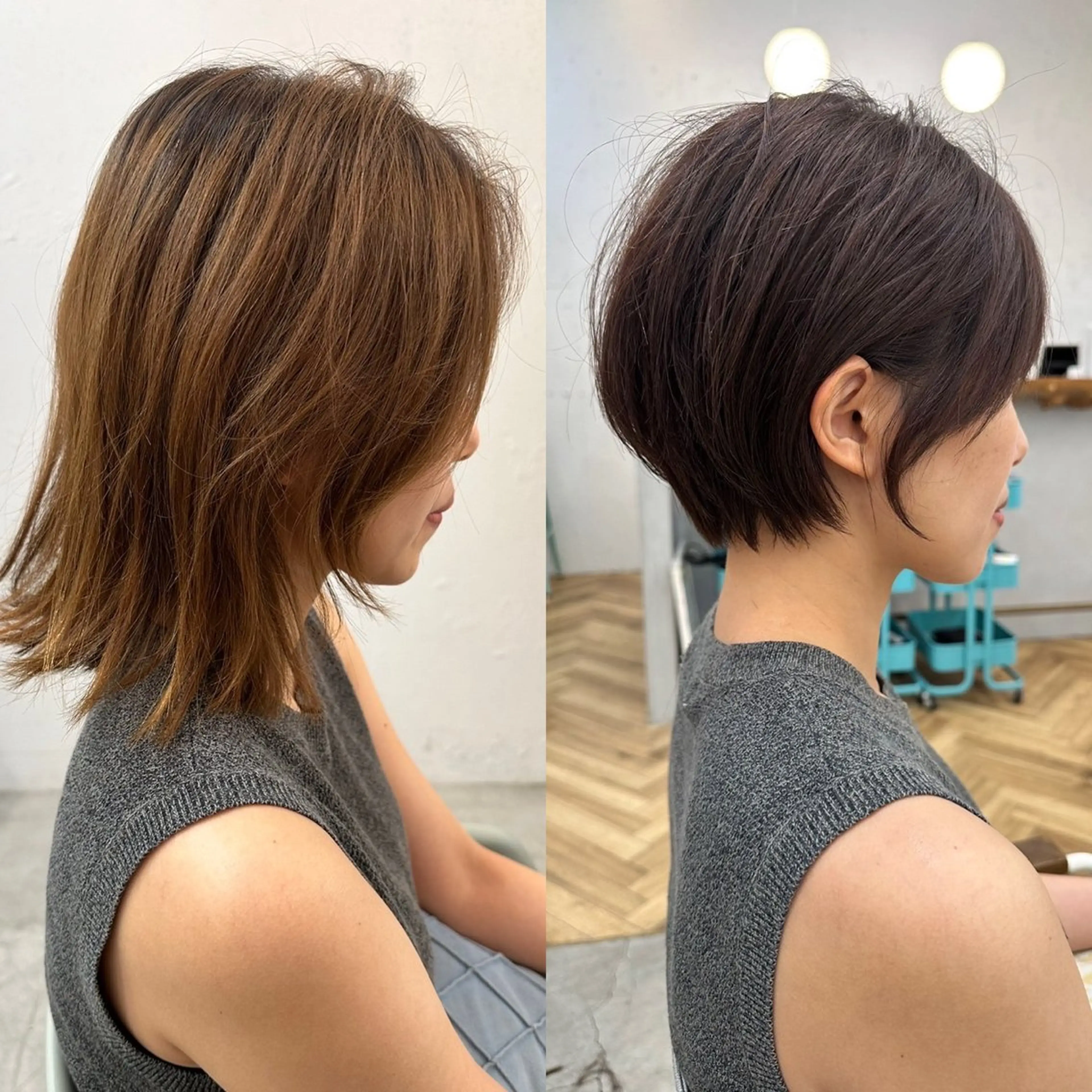 ショート ショートヘア ROMMY.所属・ナギサ/本厚木/ ボブ/ミディアム🤍のヘアスタイル