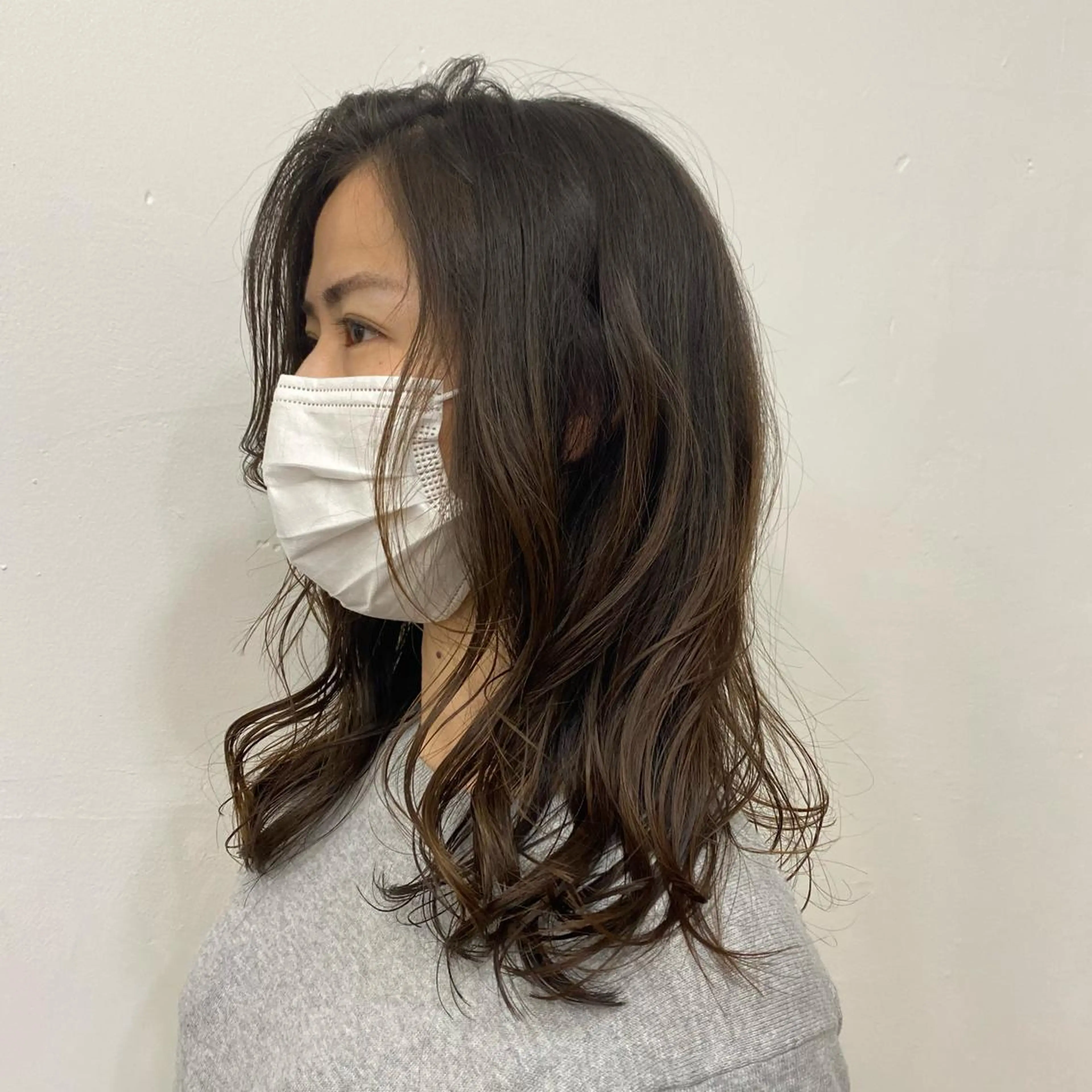 セミロング カラー 🪭risa 暖色/レイヤー🪭のヘアスタイル