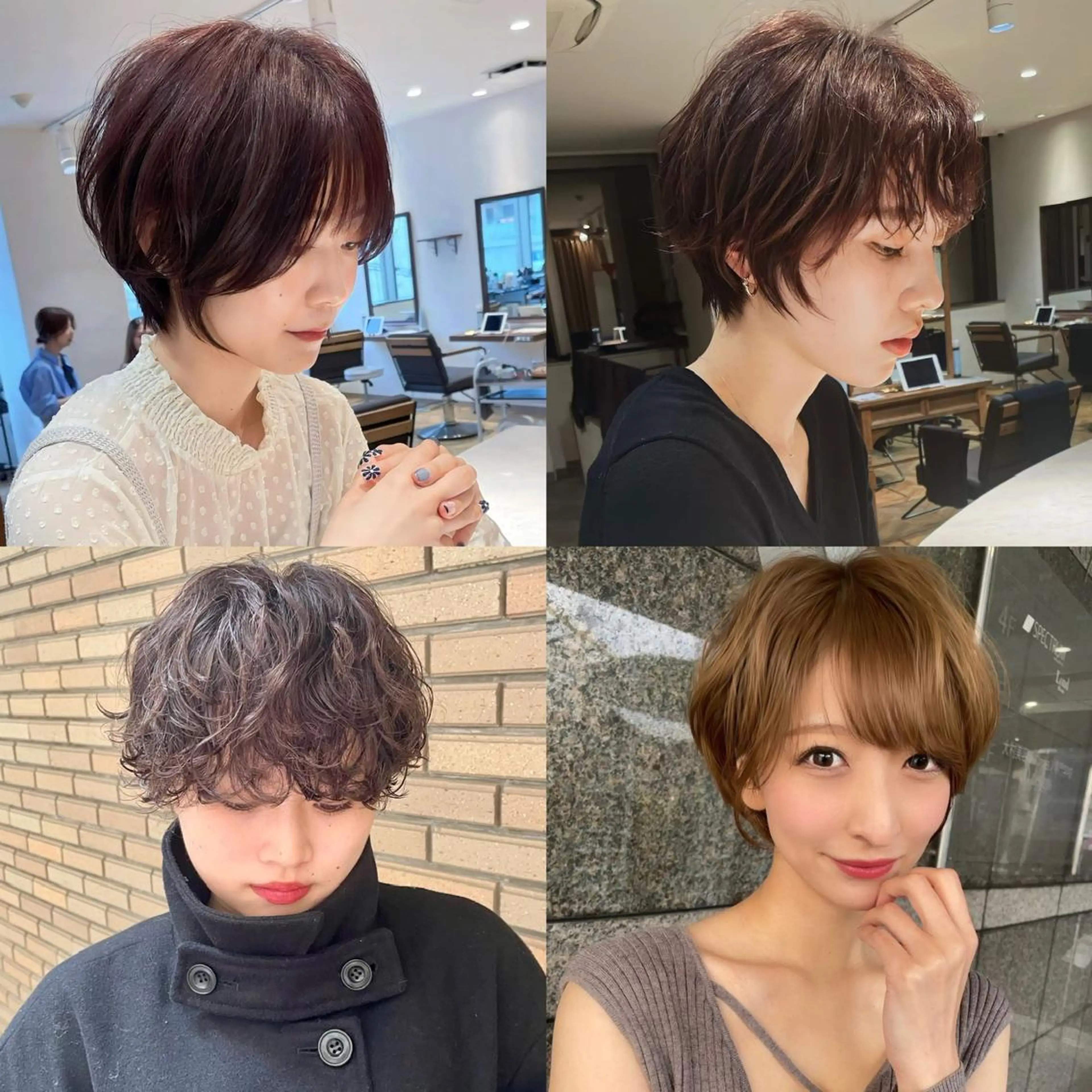 ショート パーマ カット パーマ トリートメント 🎀大川 錬🎀 ブリーチなしWカラーのヘアスタイル