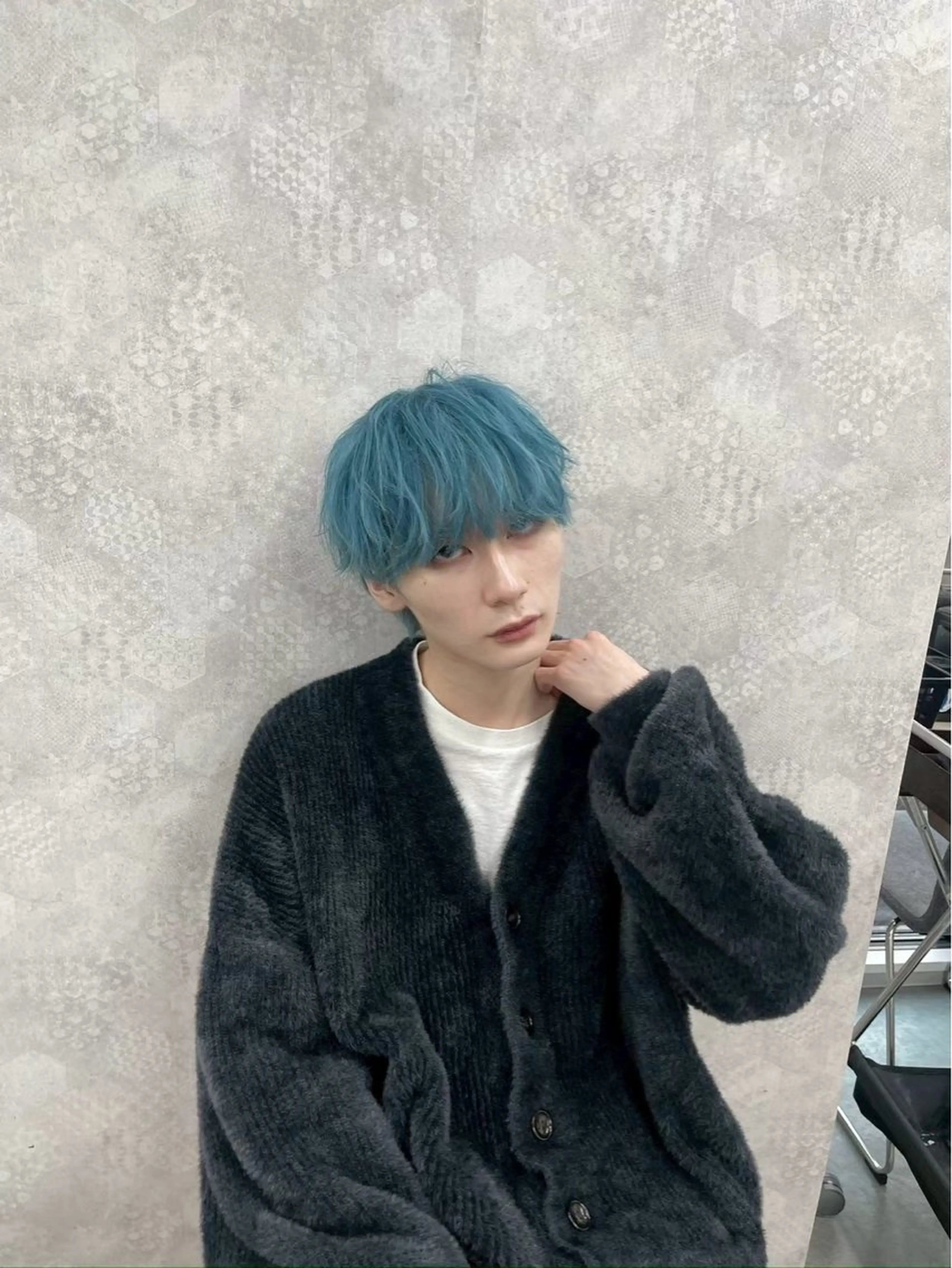 カラー ヘアアレンジ メンズ メンズウルフ🐺♡ ブリーチ♡ヘアメ🎀のヘアスタイル