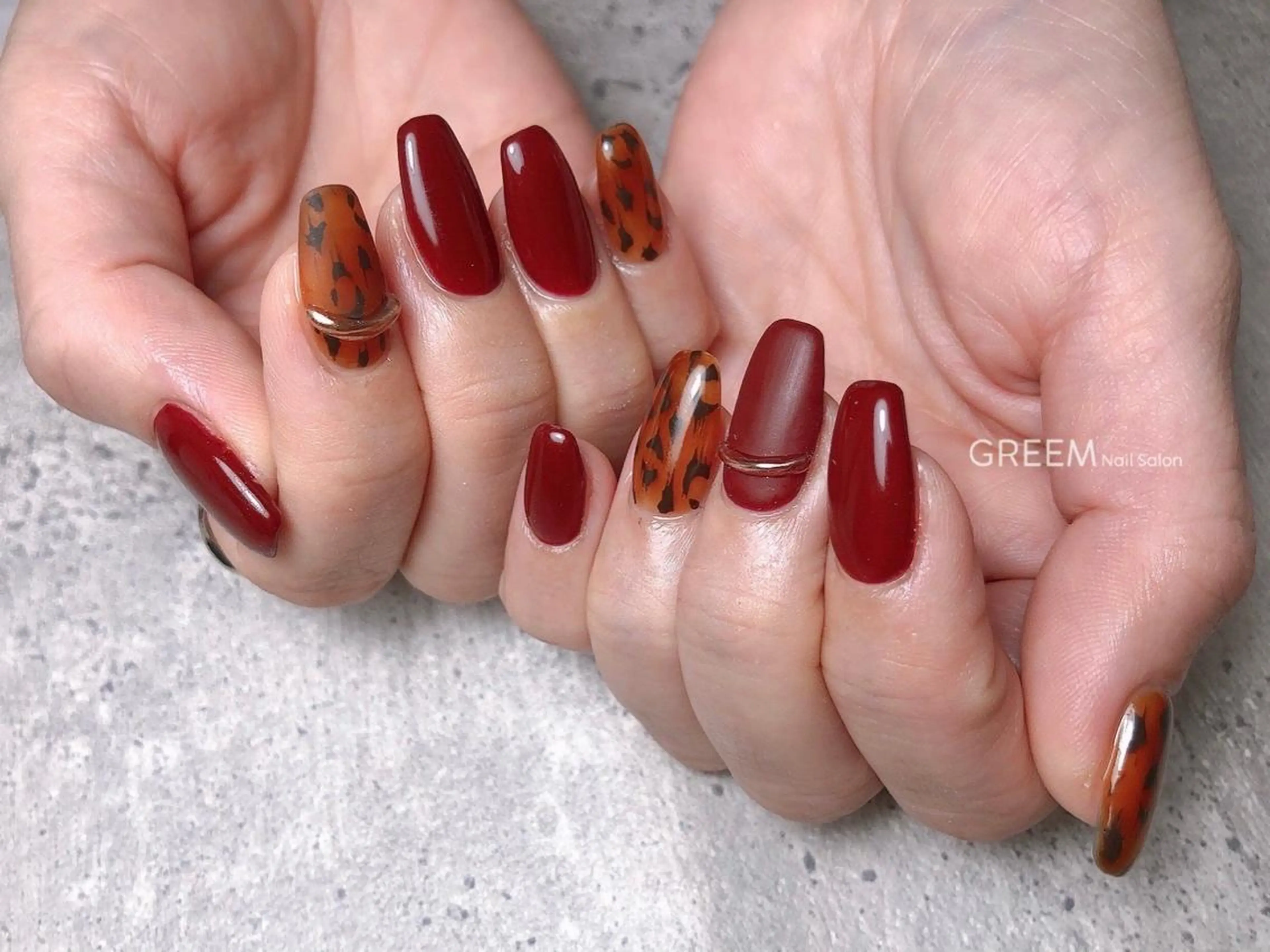 ネイル アニマル柄 GREEM グリームのネイルデザイン