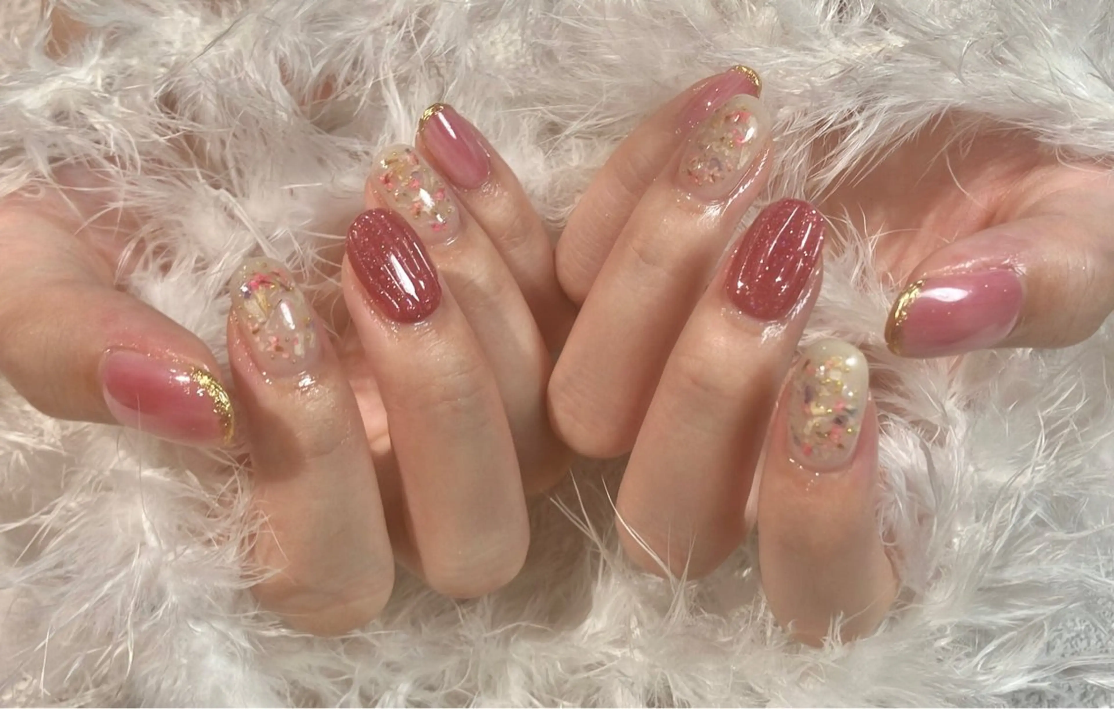 ネイル ジェルネイル パラジェル ハンドネイル たまプラーザ ANZUのネイルデザイン