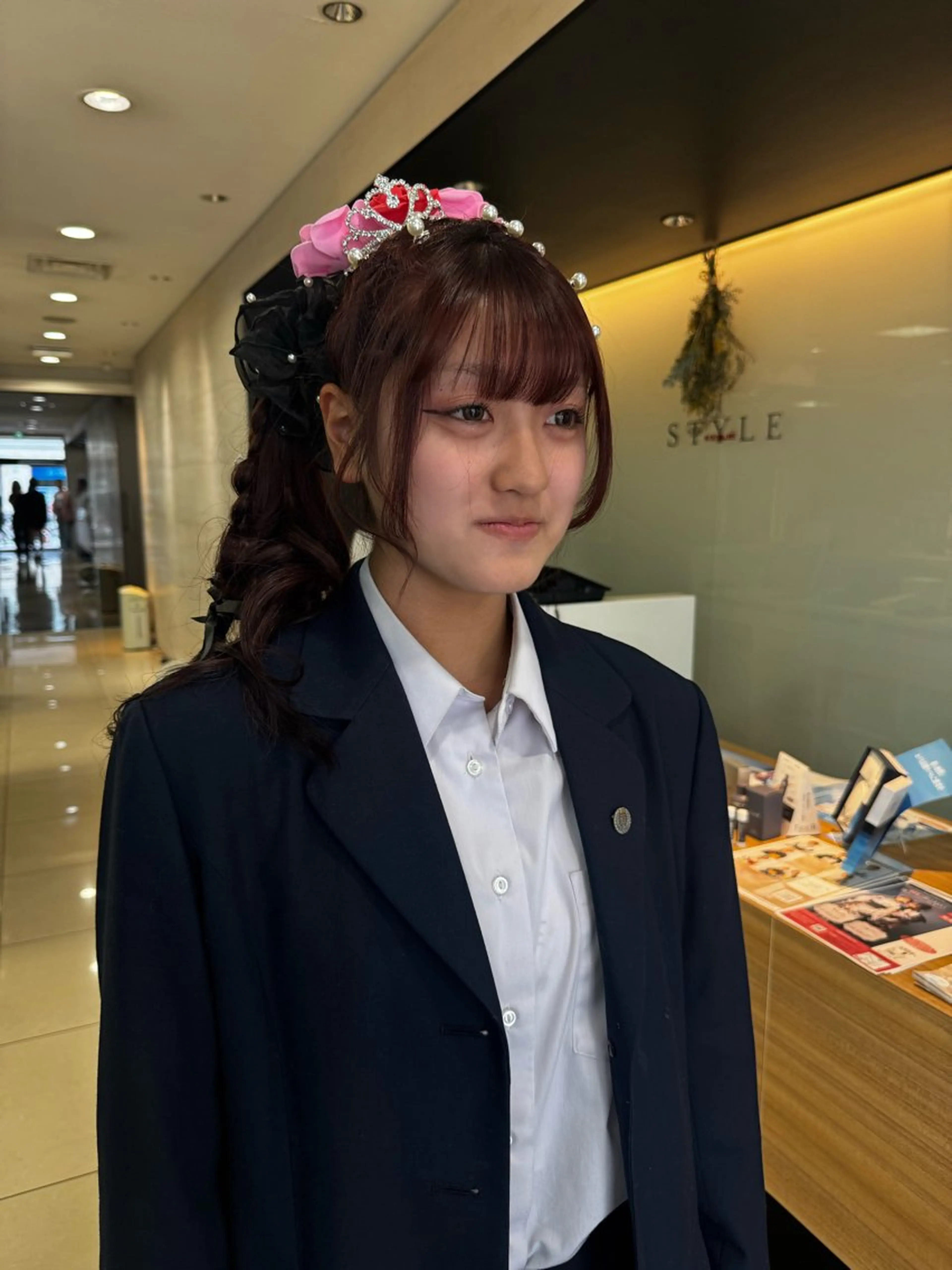 ロング ダブルカラーベージュ カラー/tuburaのヘアスタイル