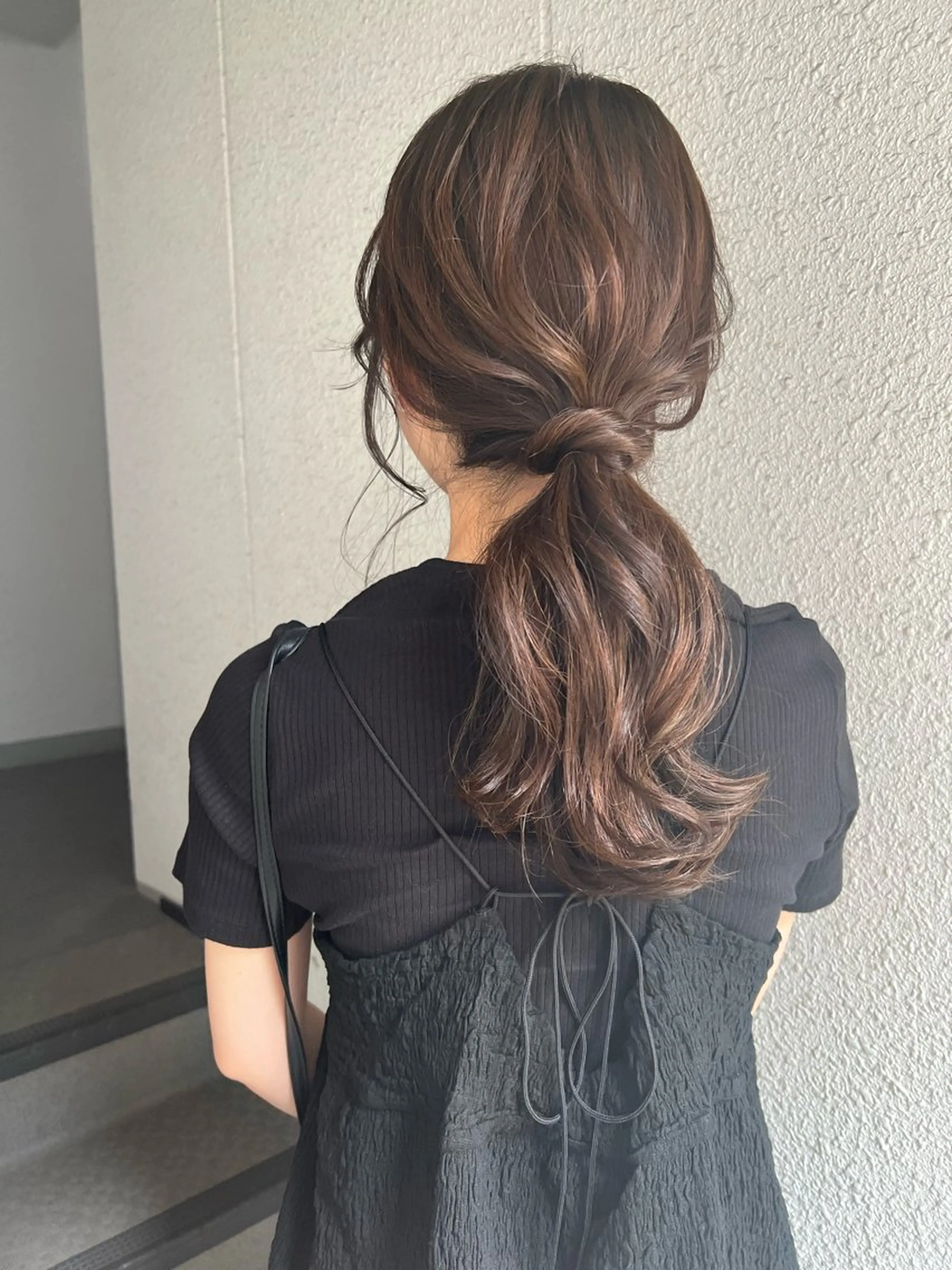 セミロング カラー ヘアアレンジ カラーパティシエ facce🌼ikoのヘアスタイル