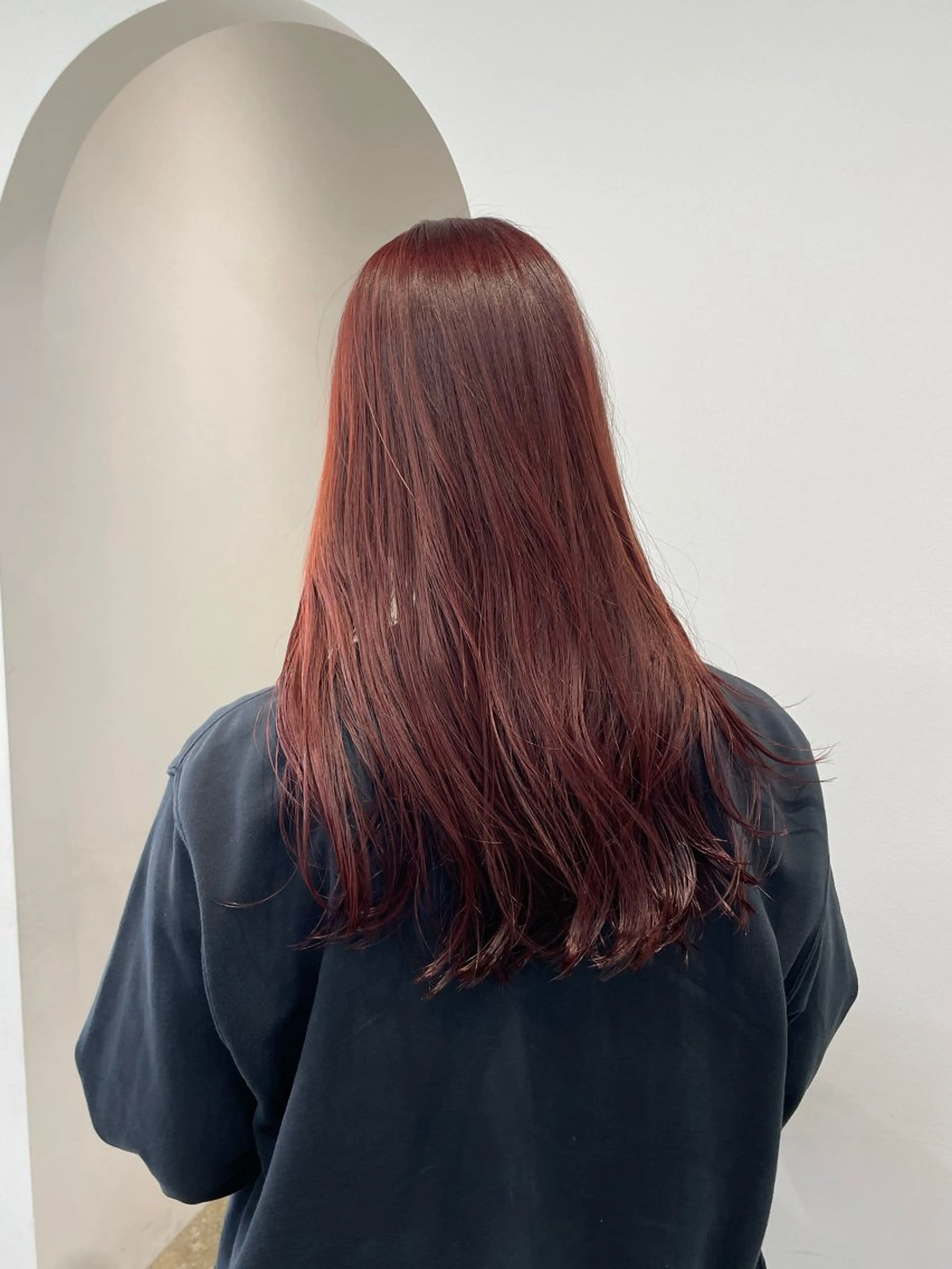 セミロング カラー ヘアカラー トリートメント 𝘚𝘶𝘻𝘶 𓂃𓈒𓏸のヘアスタイル