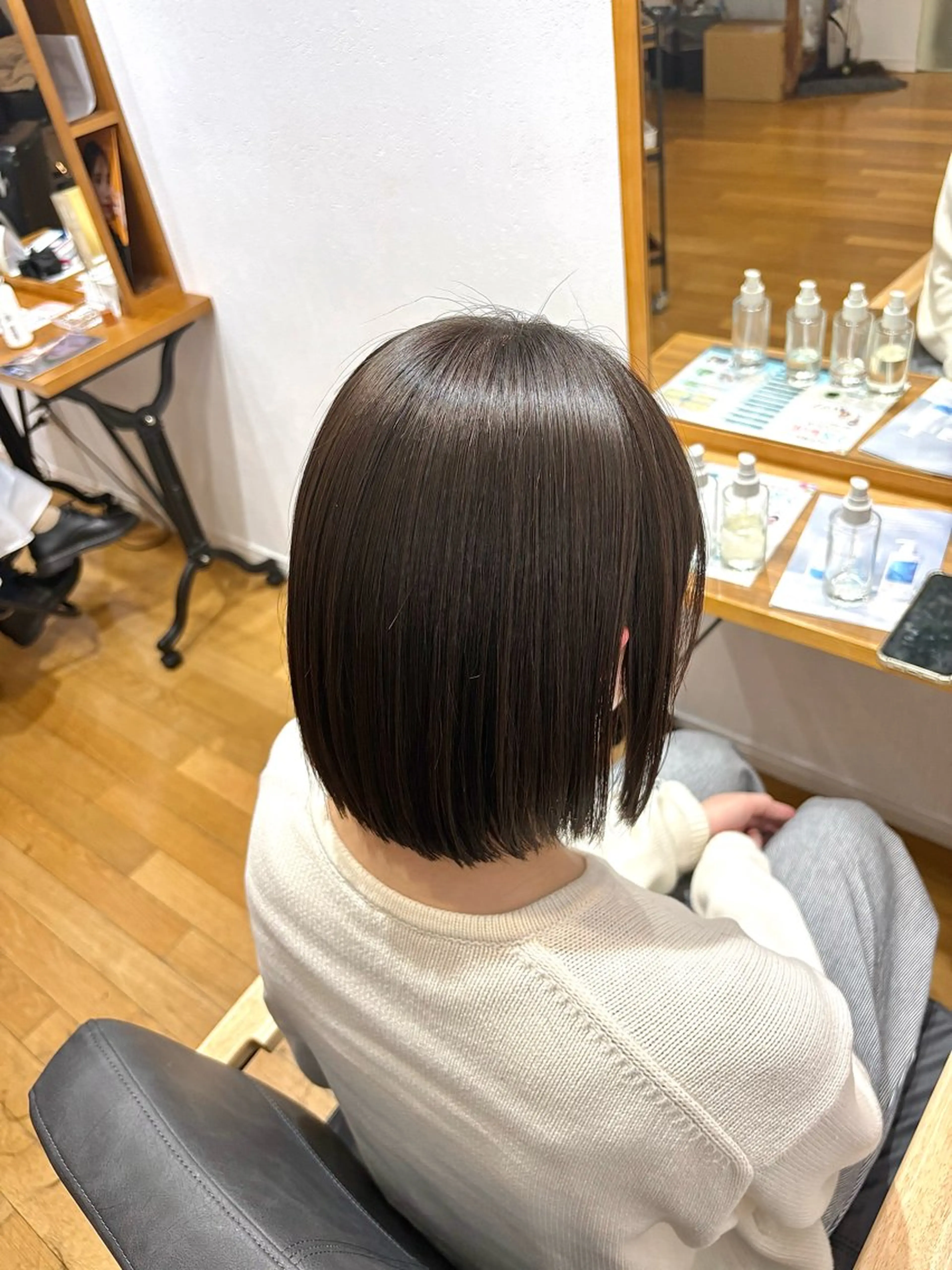 ショート カット 縮毛矯正 トリートメント 西元 群/艶髪/髪質改善のヘアスタイル