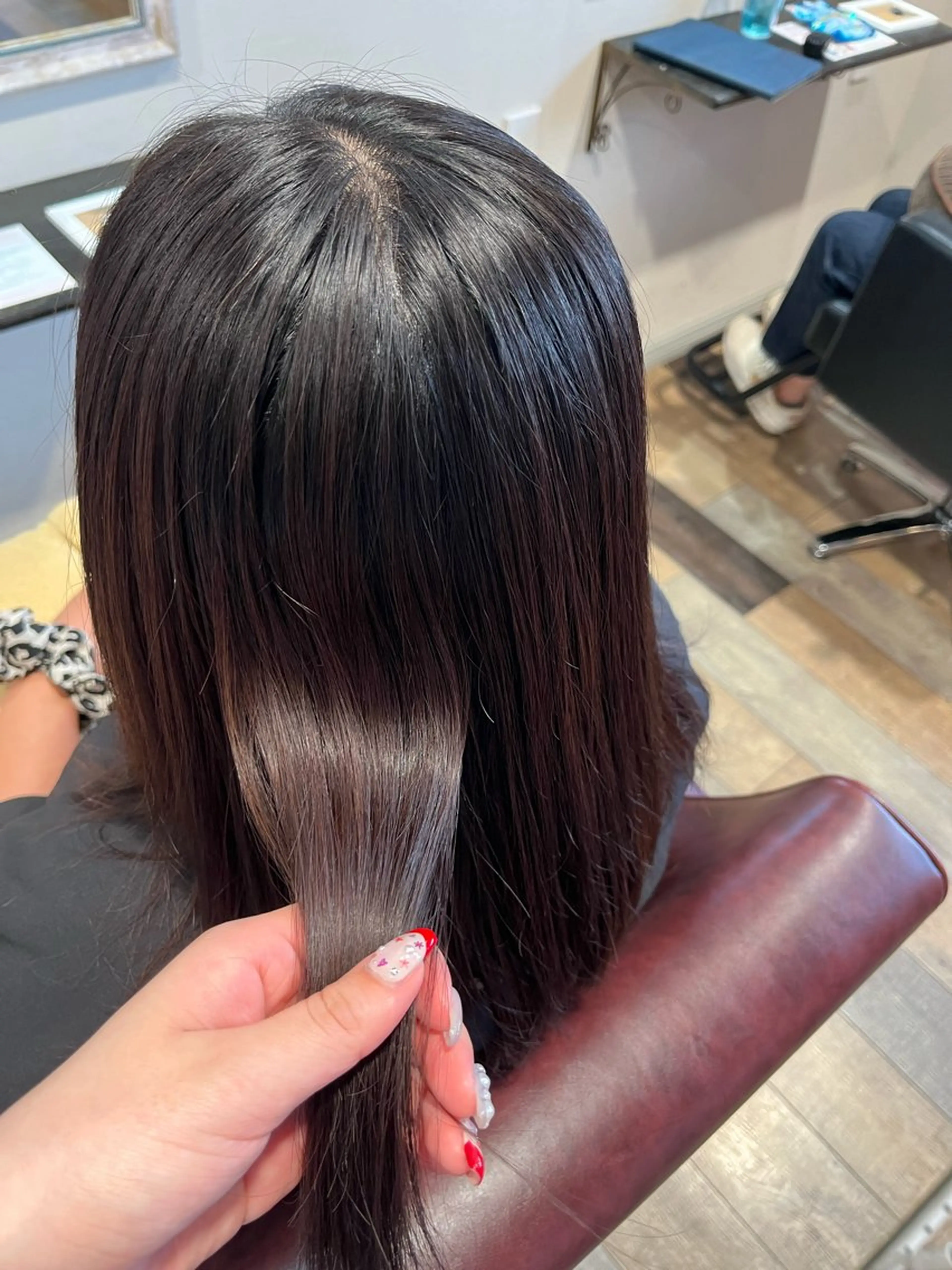 ミディアム カラー 髪質改善 トリートメント 顔まわり/オフィス カラー/青栁優🔆のヘアスタイル