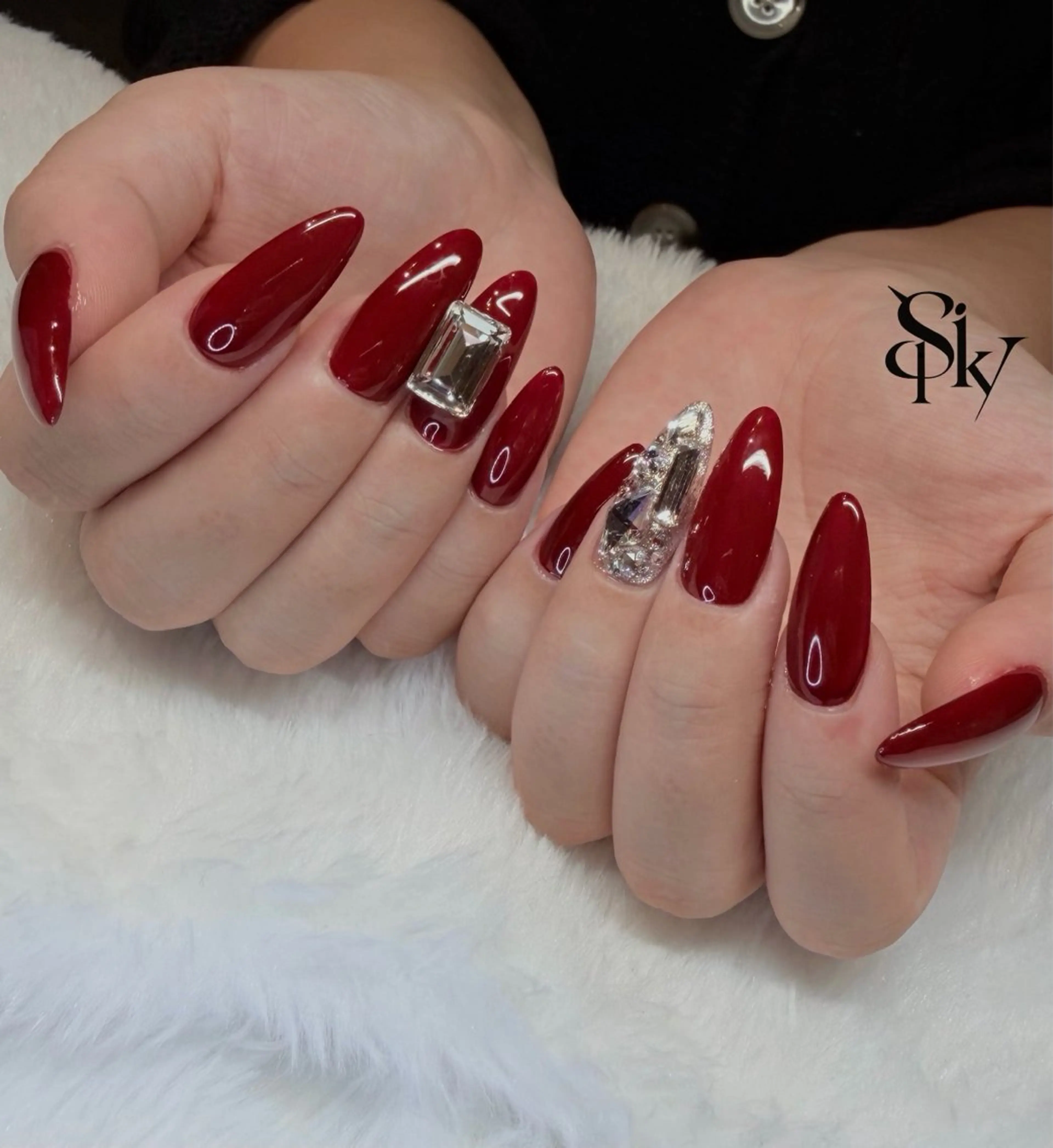 ネイル ハンドネイル Spiky とうげ ふうかのネイルデザイン