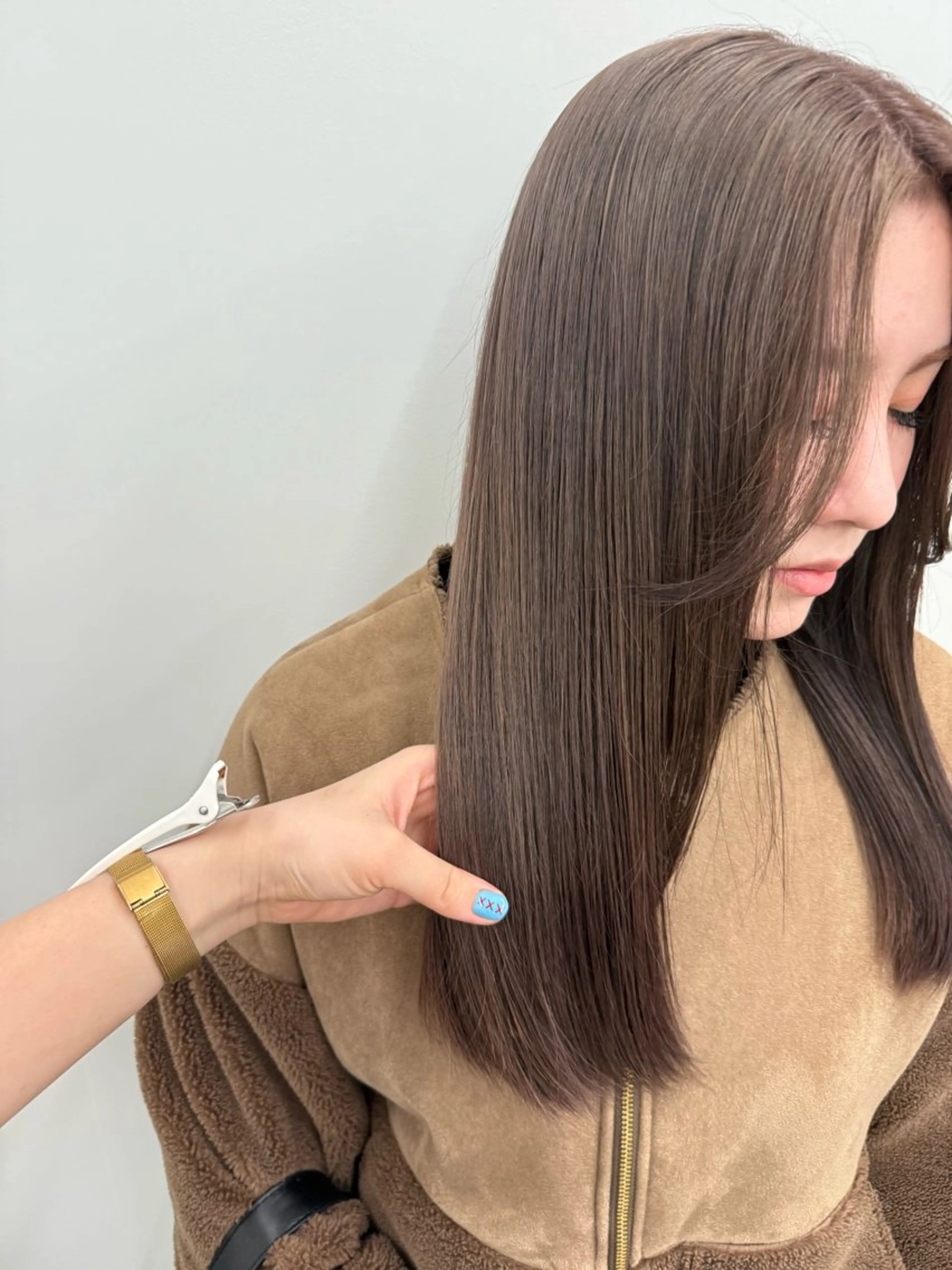 ロング カラー 透明感カラー ヘアカラー Atmos sunny terrace所属・suzu 野田美容師のヘアスタイル