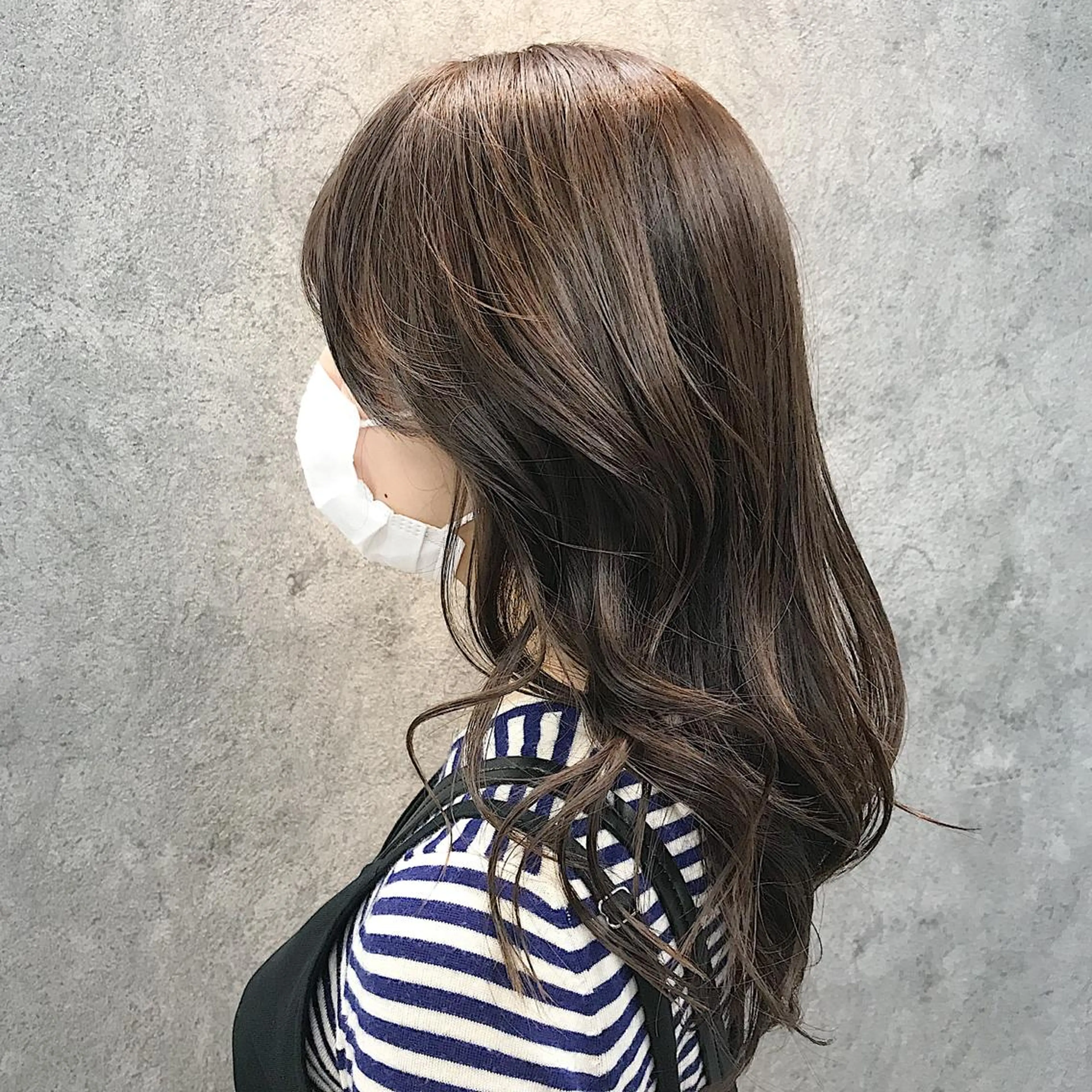 セミロング オルチャンヘア カット ヘアカラー トリートメント 所渉/韓国レイヤー /ウルフカットのヘアスタイル