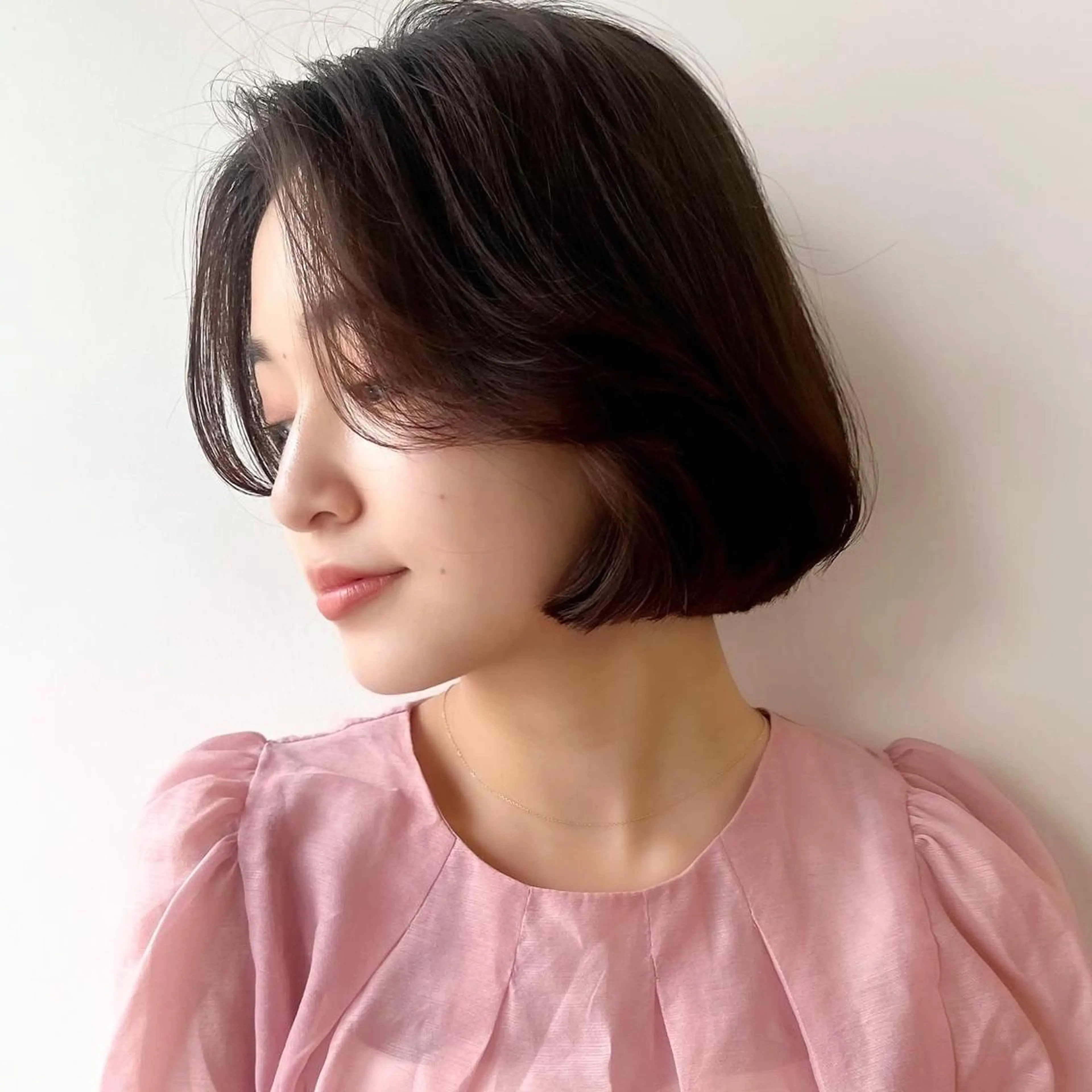 ミディアム カラー カット ヘアカラー トリートメント 🌱小顔ヘア/ボブ ミディアム/双葉🌱のヘアスタイル