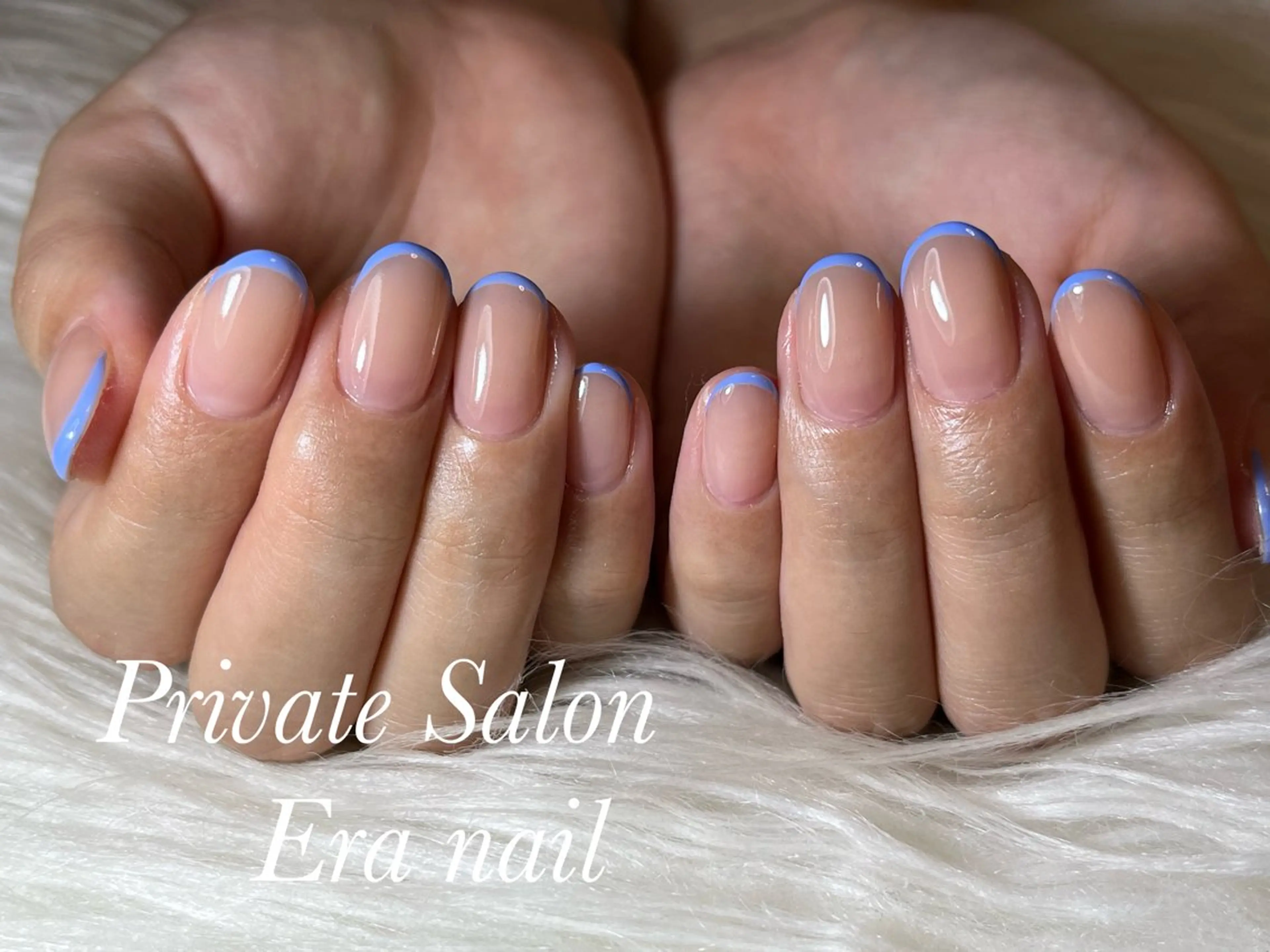 ネイル ブルー ハンドネイル Era nailのネイルデザイン