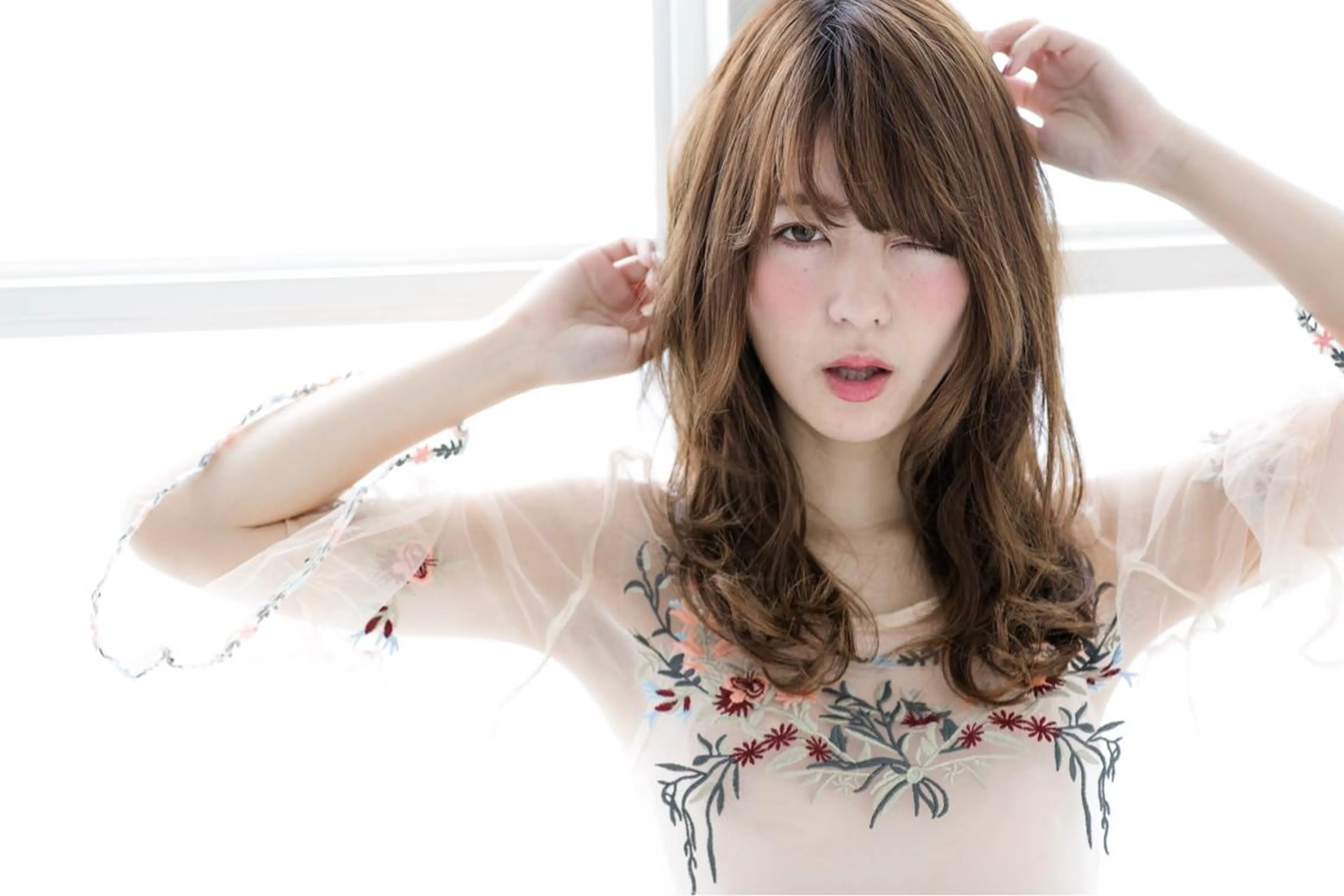 セミロング カラー hair salon Ranun髪質改善のヘアスタイル