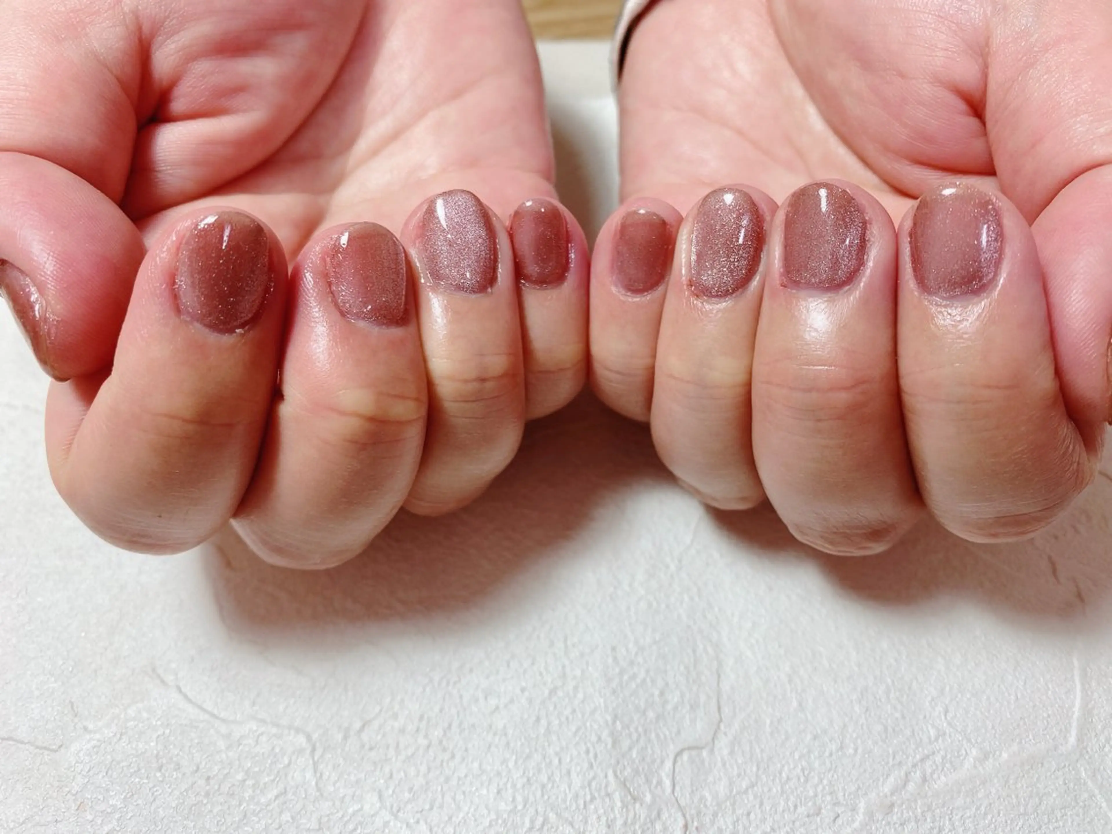 ネイル オーロラネイル フットネイル フレンチネイル ジェルネイル 韓国ネイル Mogu nail 二子玉川のネイルデザイン