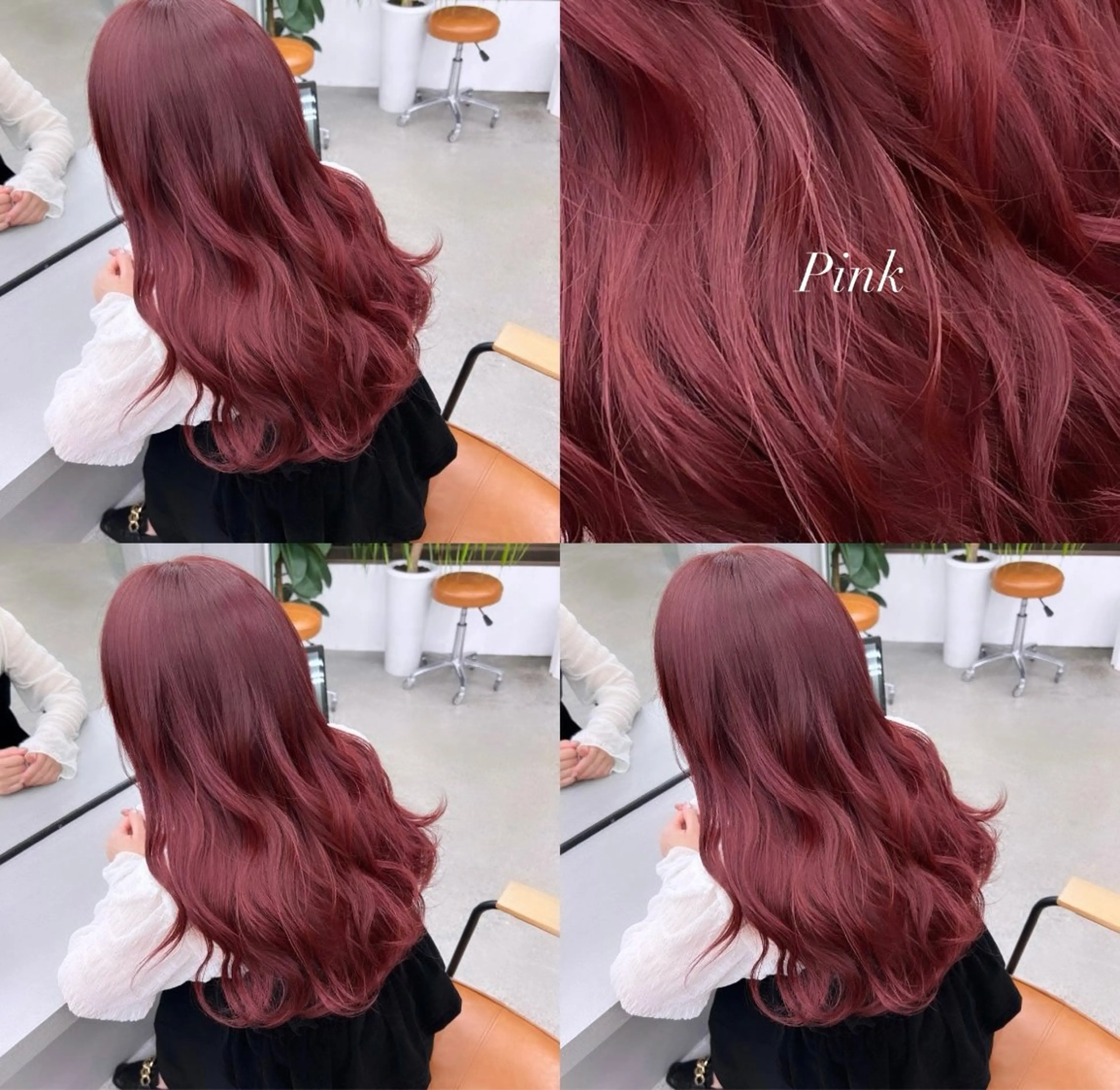 ロング カラー ピンクカラー レイヤー/暖色カラー /艶髪/かずな💓のヘアスタイル