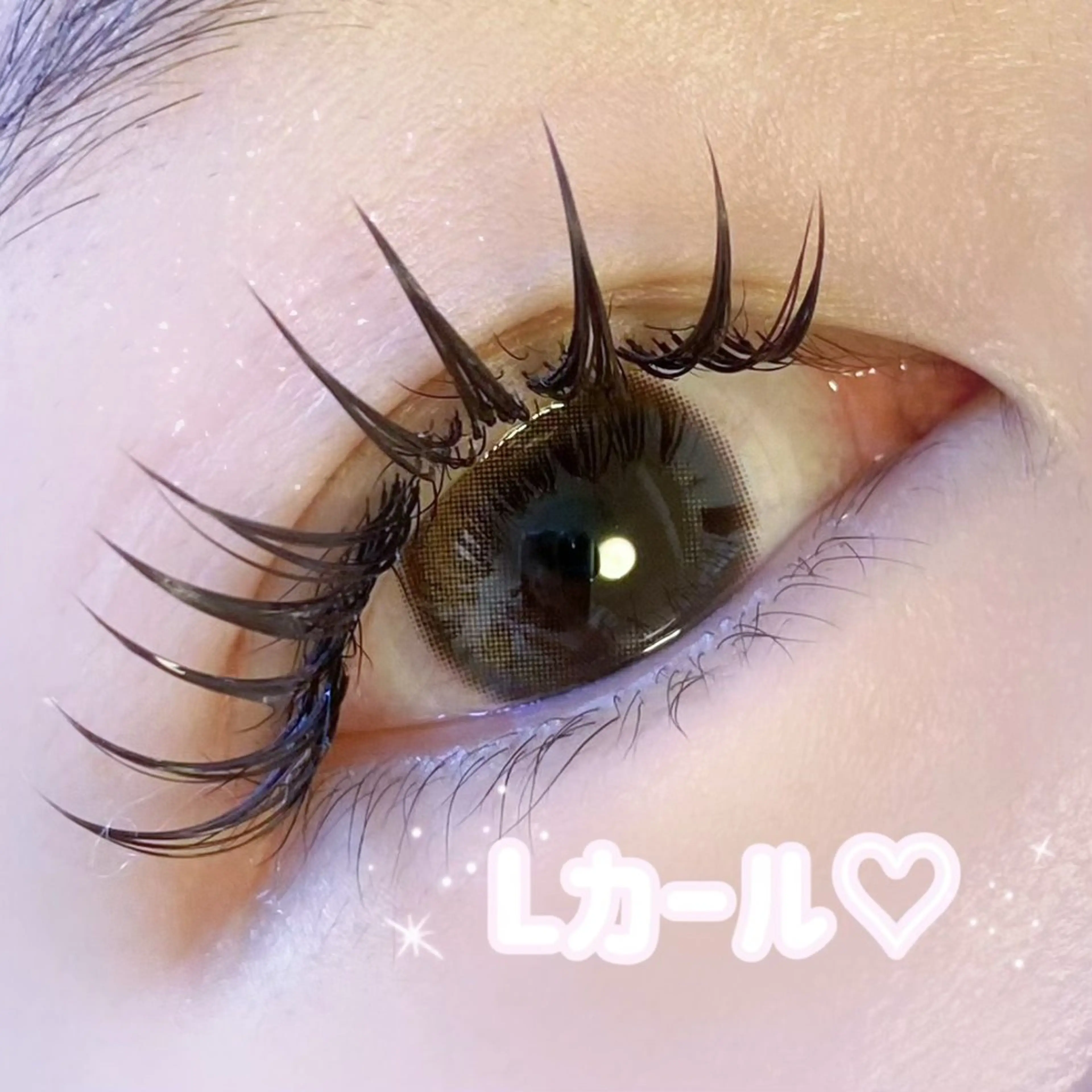 🪞技術チェックモデル Lカール フラットラッシュ100本の写真