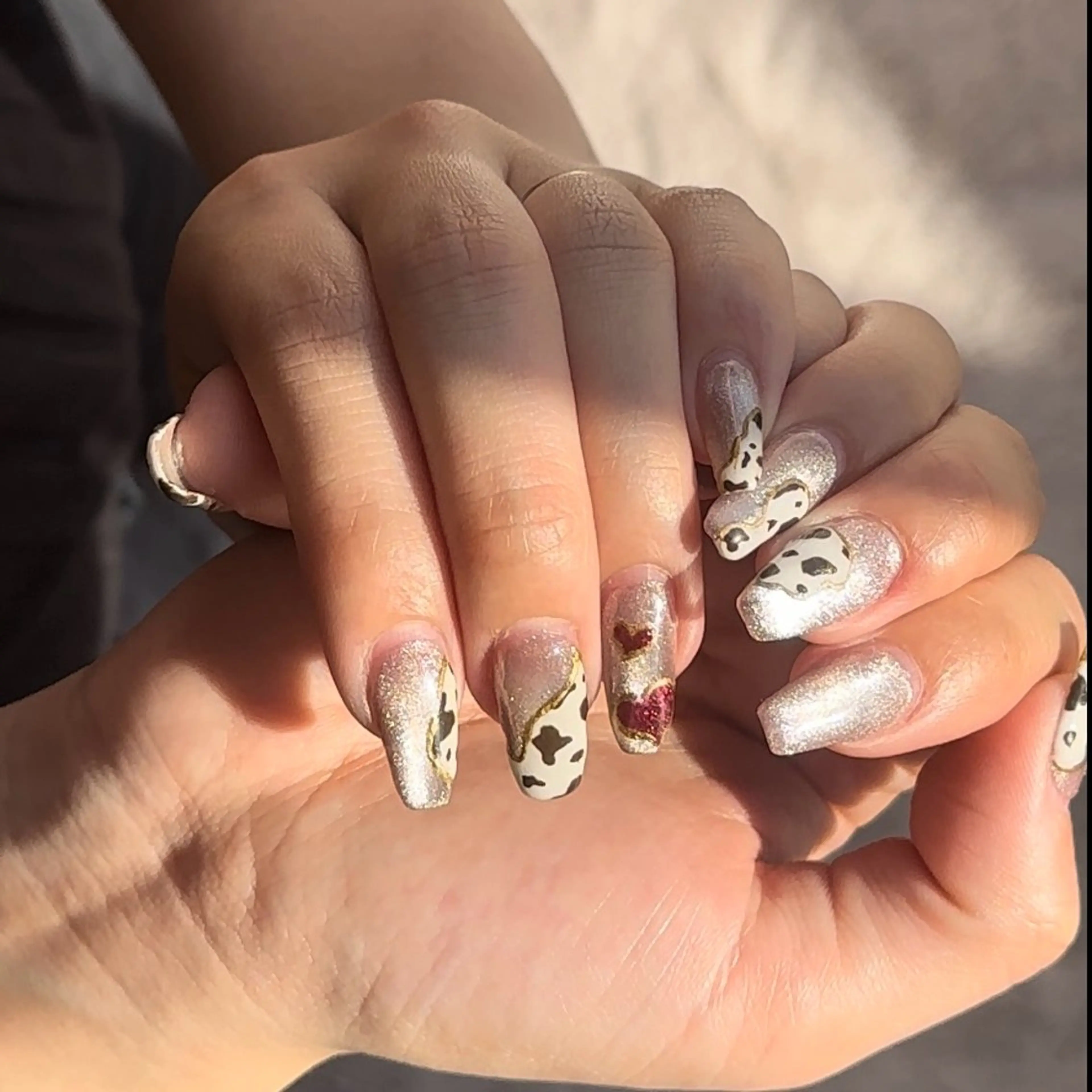 ネイル マグネットネイル ハンドネイル AurorA Enaのネイルデザイン