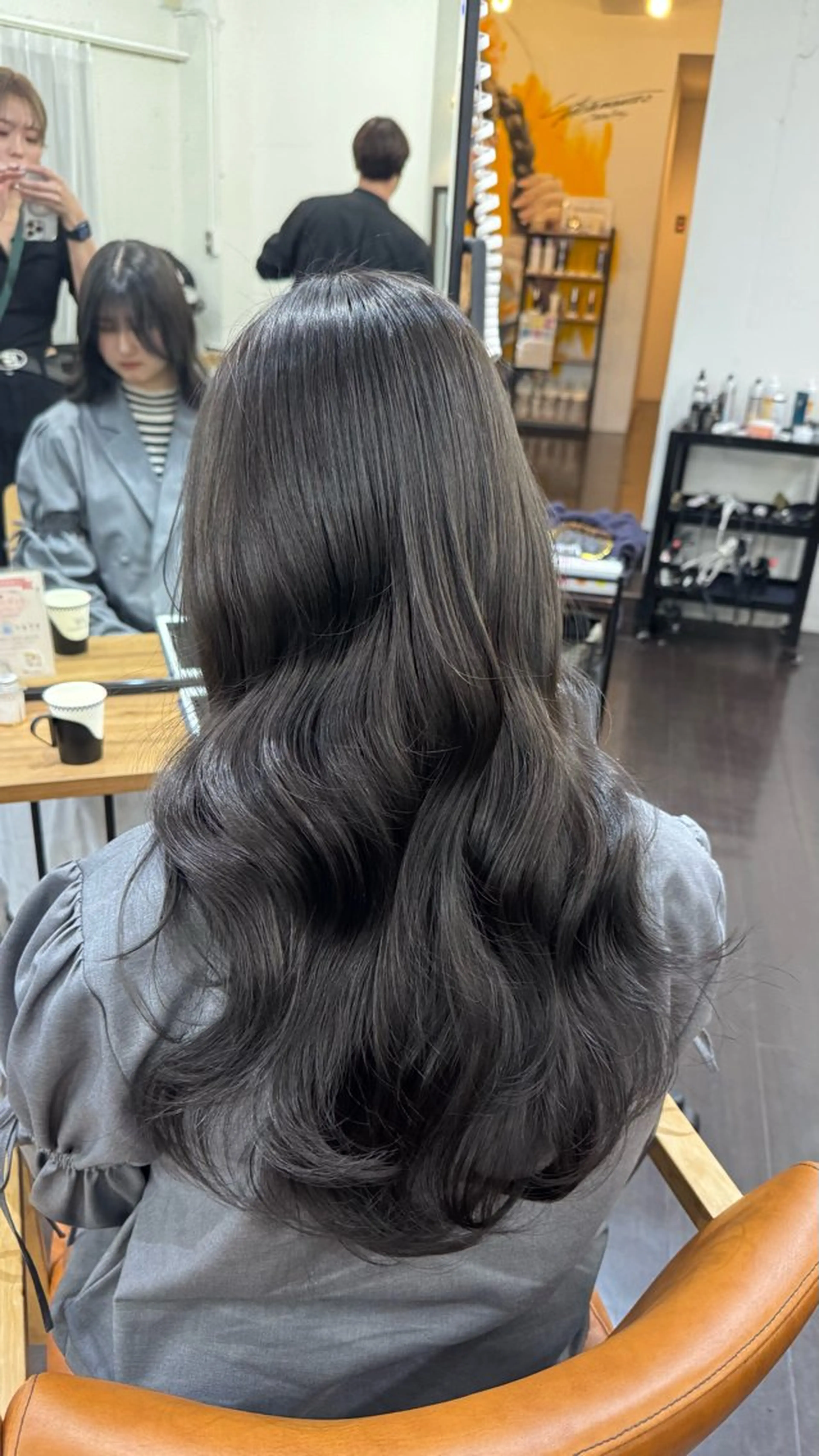 セミロング 韓国風ヘア レイヤーカット 似合わせカット カット ヘアカラー トリートメント ヘッドスパ 名駅/艶韓国風ヘア miyabiのヘアスタイル