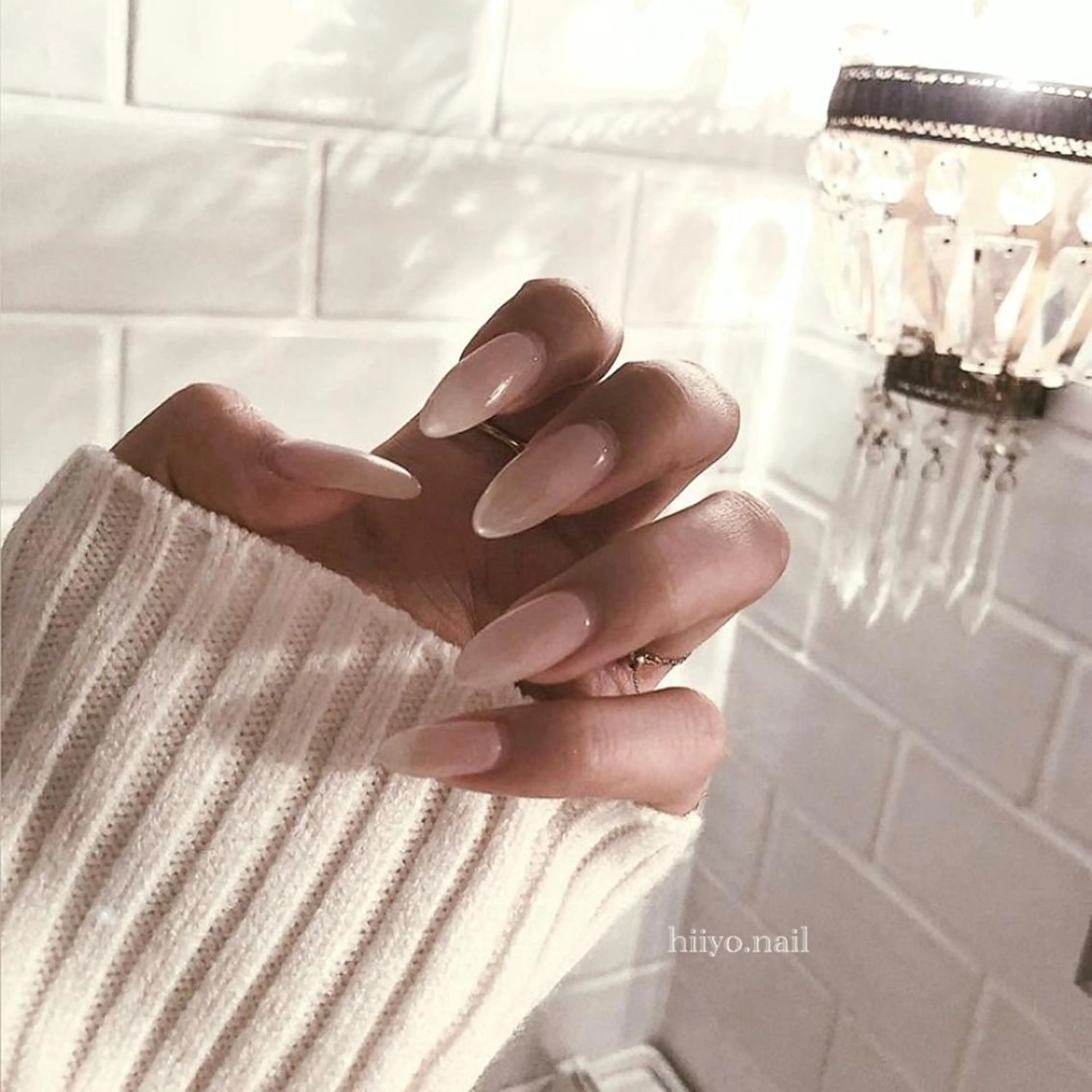 ネイル クリアネイル ワンカラーネイル シンプルネイル ハンドネイル hiyo🫧ネイル /渋谷💍🎀のネイルデザイン