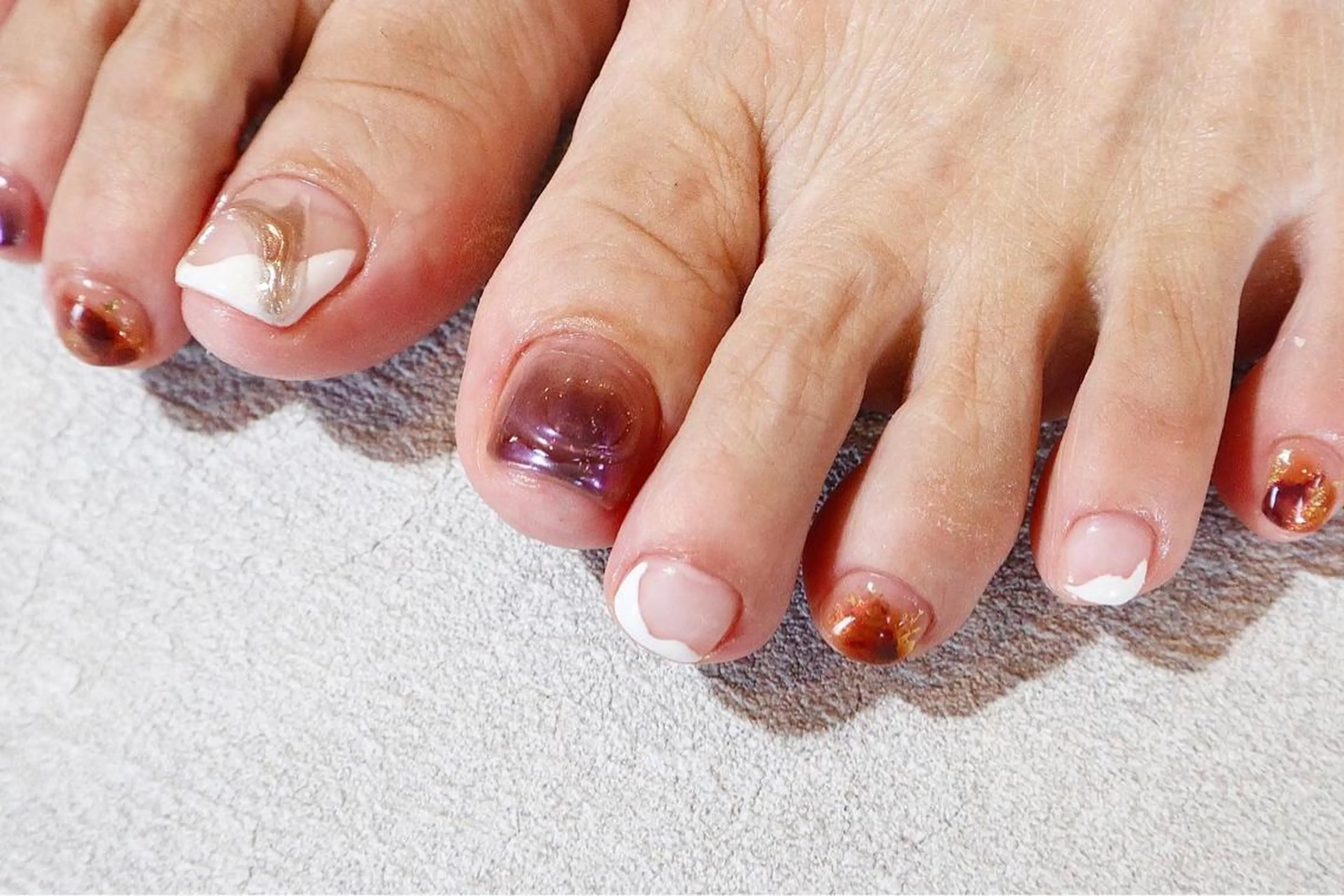 ネイル フットネイル 小河 仁美のネイルデザイン