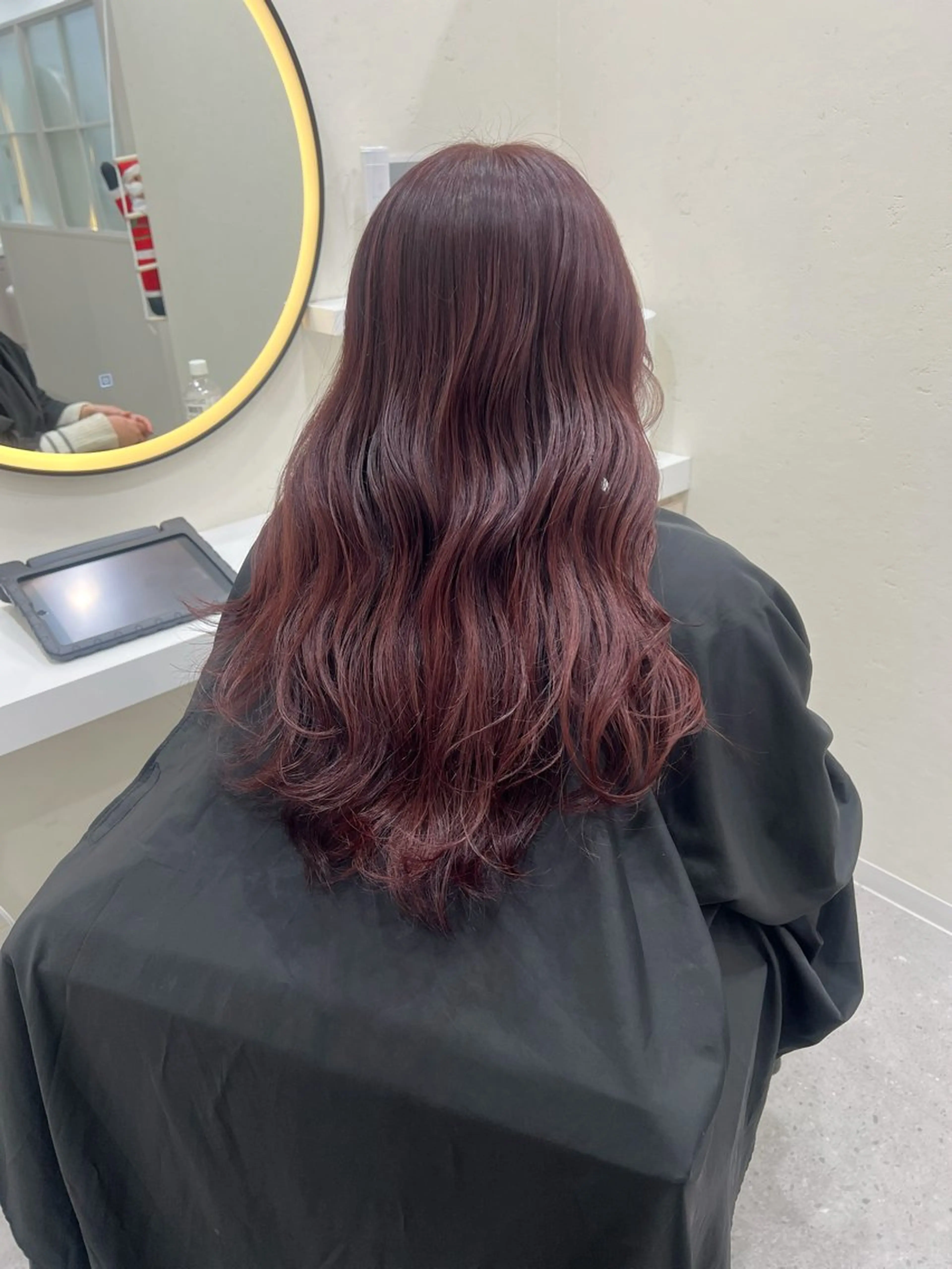 ロング カラー レッドカラー カット ヘアカラー ROOM郡山店 / 助川 莉那のヘアスタイル