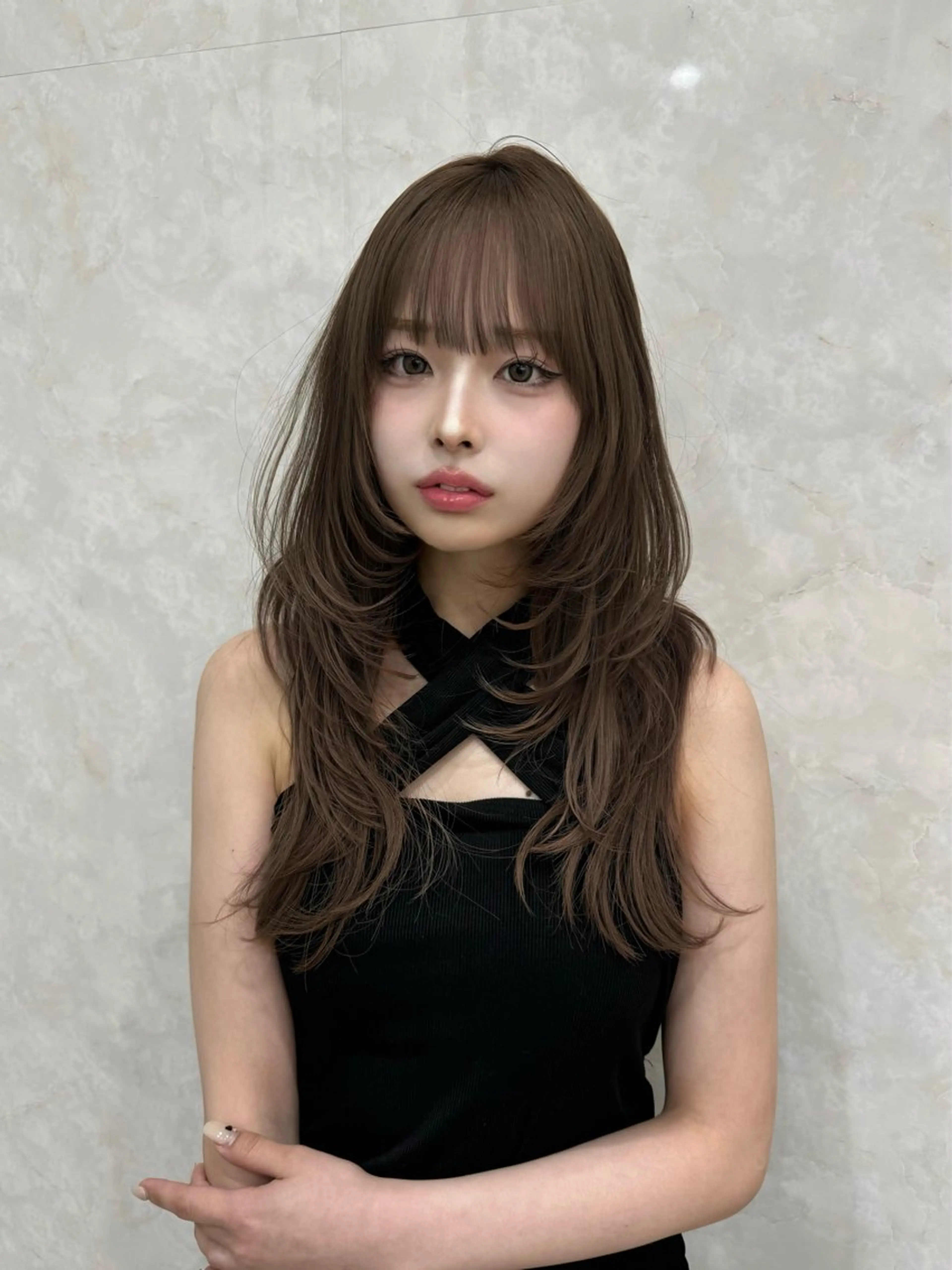 ロング ヘアカラー ニュアンスパーマ/ メンズヘア/lisaのヘアスタイル