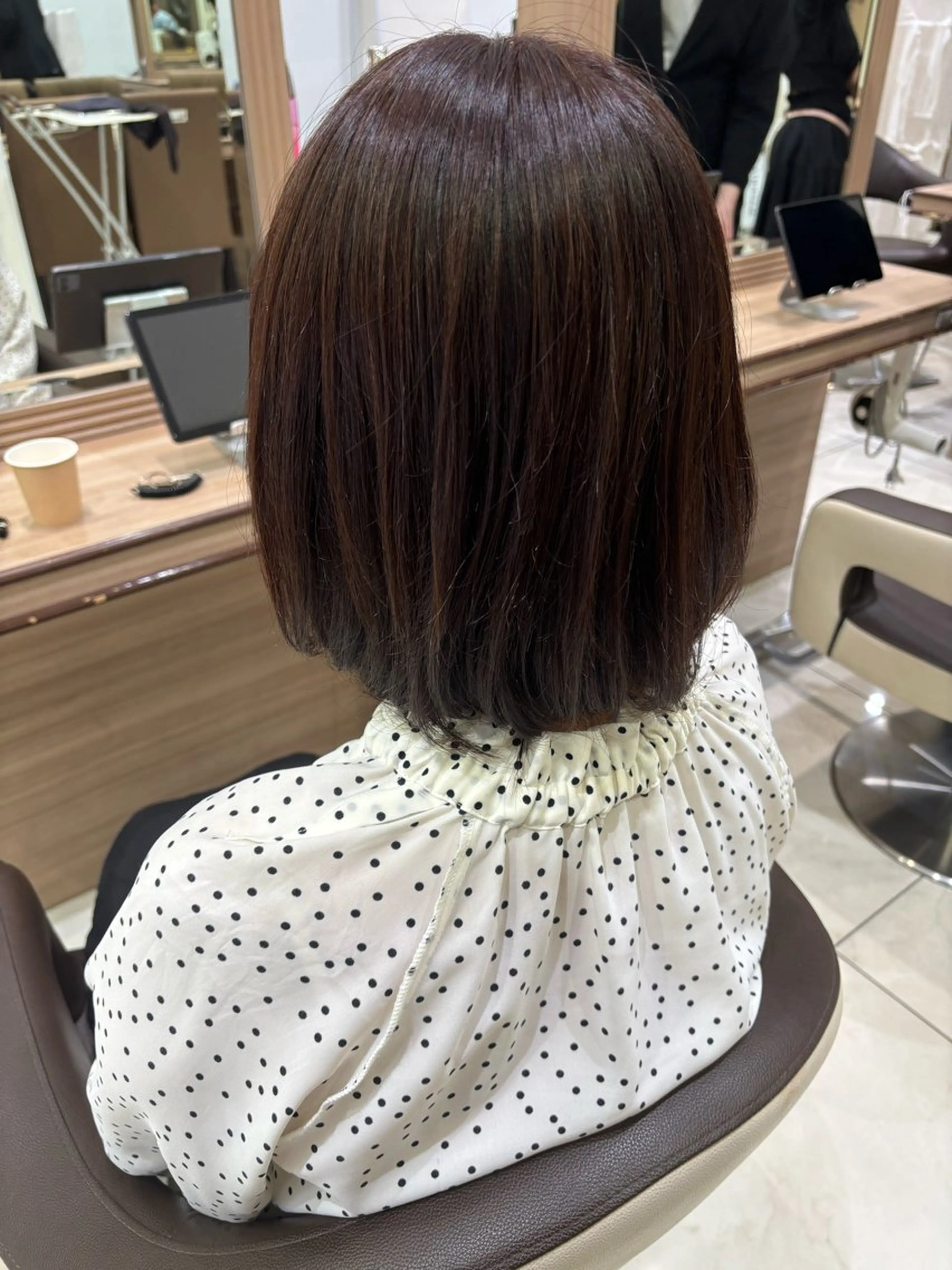 ミディアム カラー ☁🫧縮毛矯正 /春奈🪽🫧のヘアスタイル