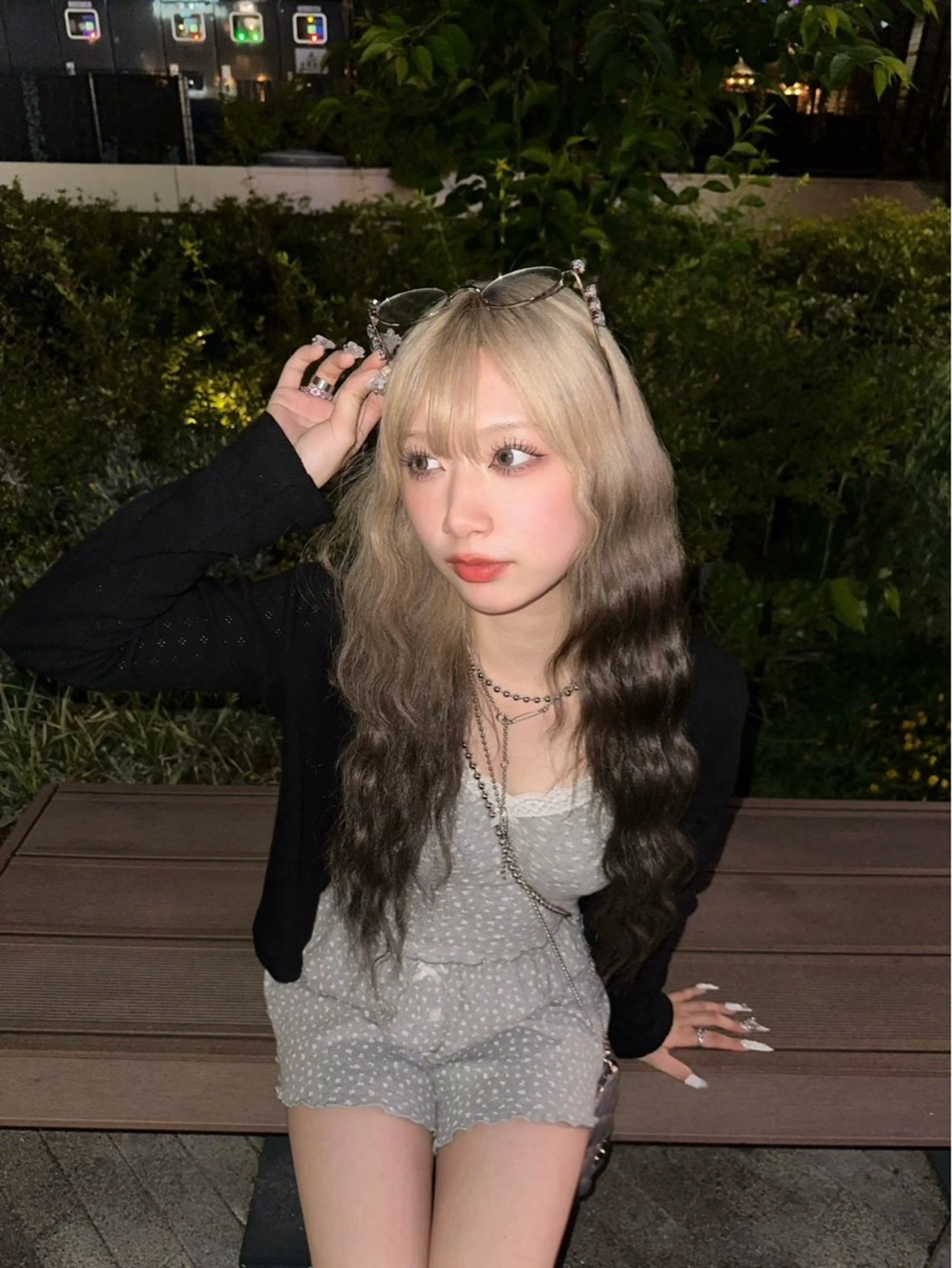 ロング カラー デザインカラー 似合わせカット ヘアカラー 名古屋／デザイン／ ブリーチ/松井亮磨のヘアスタイル