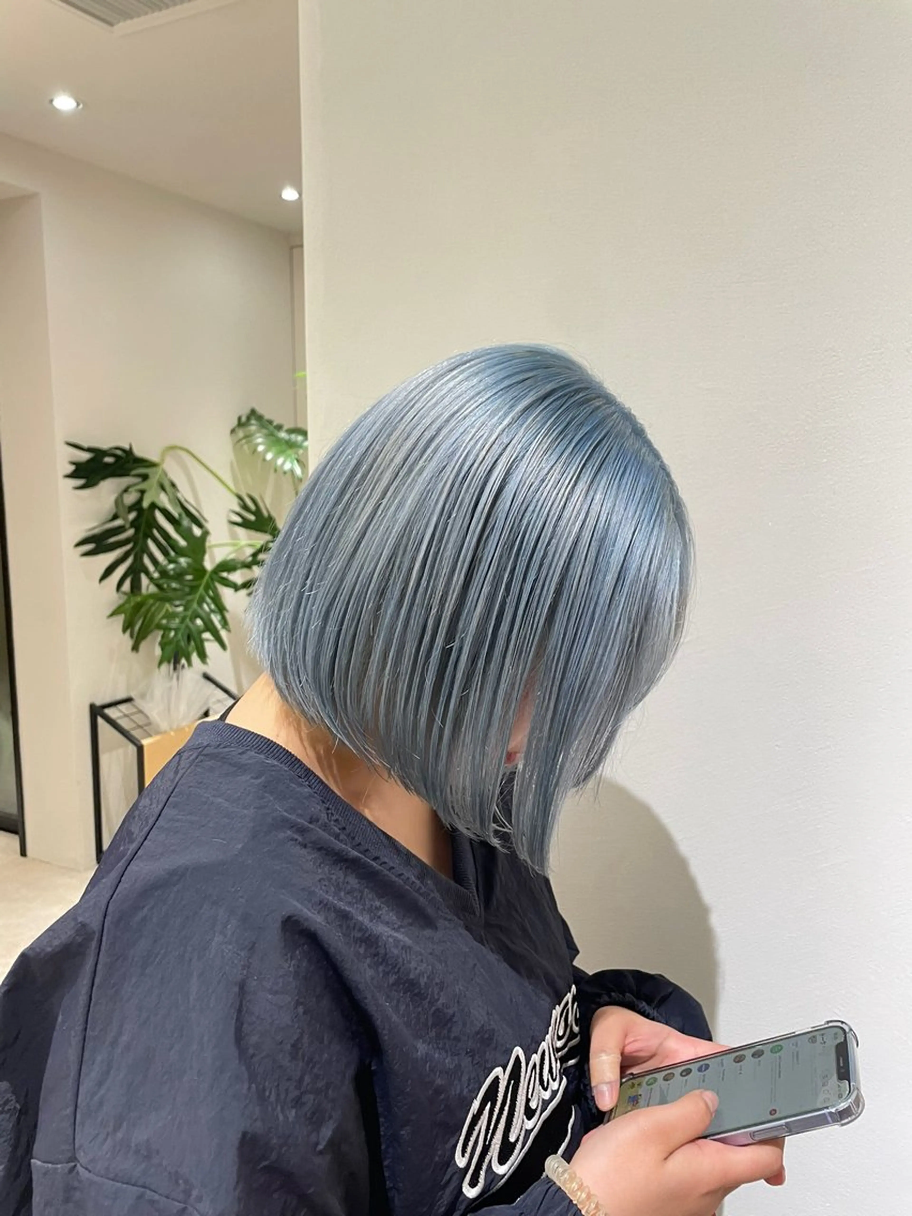 ショート カラー トリートメント 渋谷/レイヤーボブ・ 透明感カラーしょうごのヘアスタイル