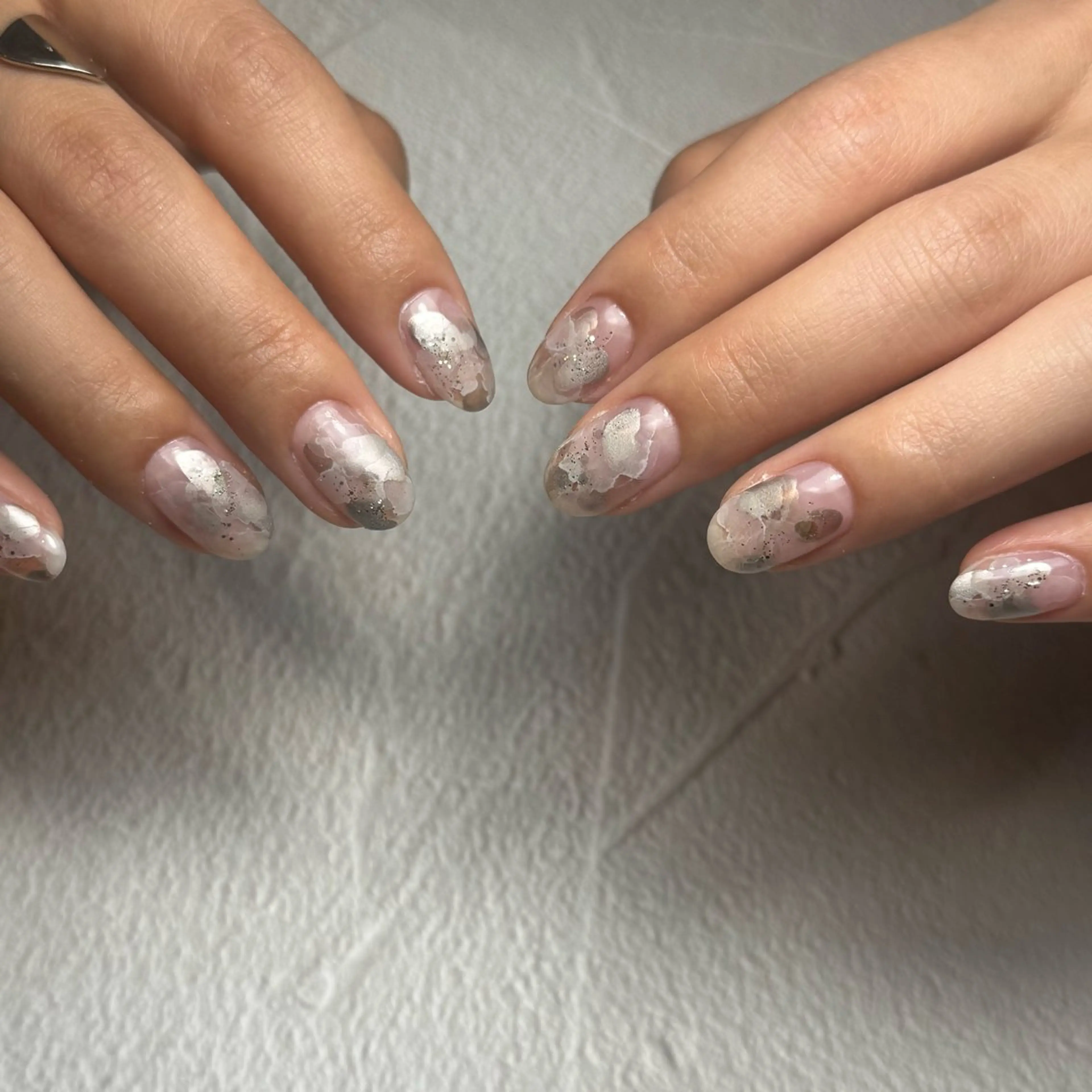 ネイル ジェルネイル ニュアンスネイル パラジェル ハンドネイル 11/2予約可◎ Harunoのネイルデザイン