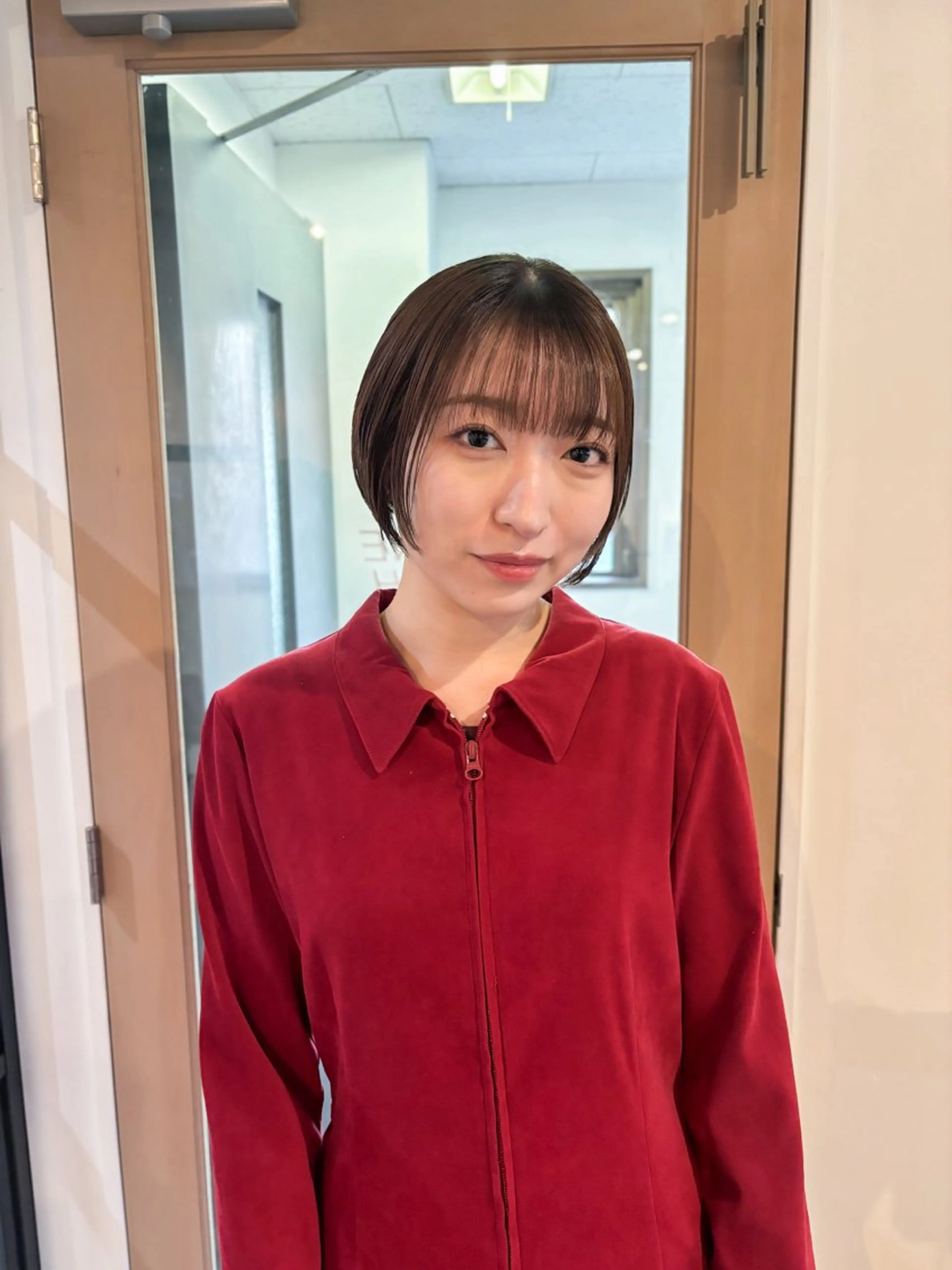 ショート カラー 丸みショート ショートヘア カット ヘアカラー トリートメント Takuma Suzuki中目黒のヘアスタイル