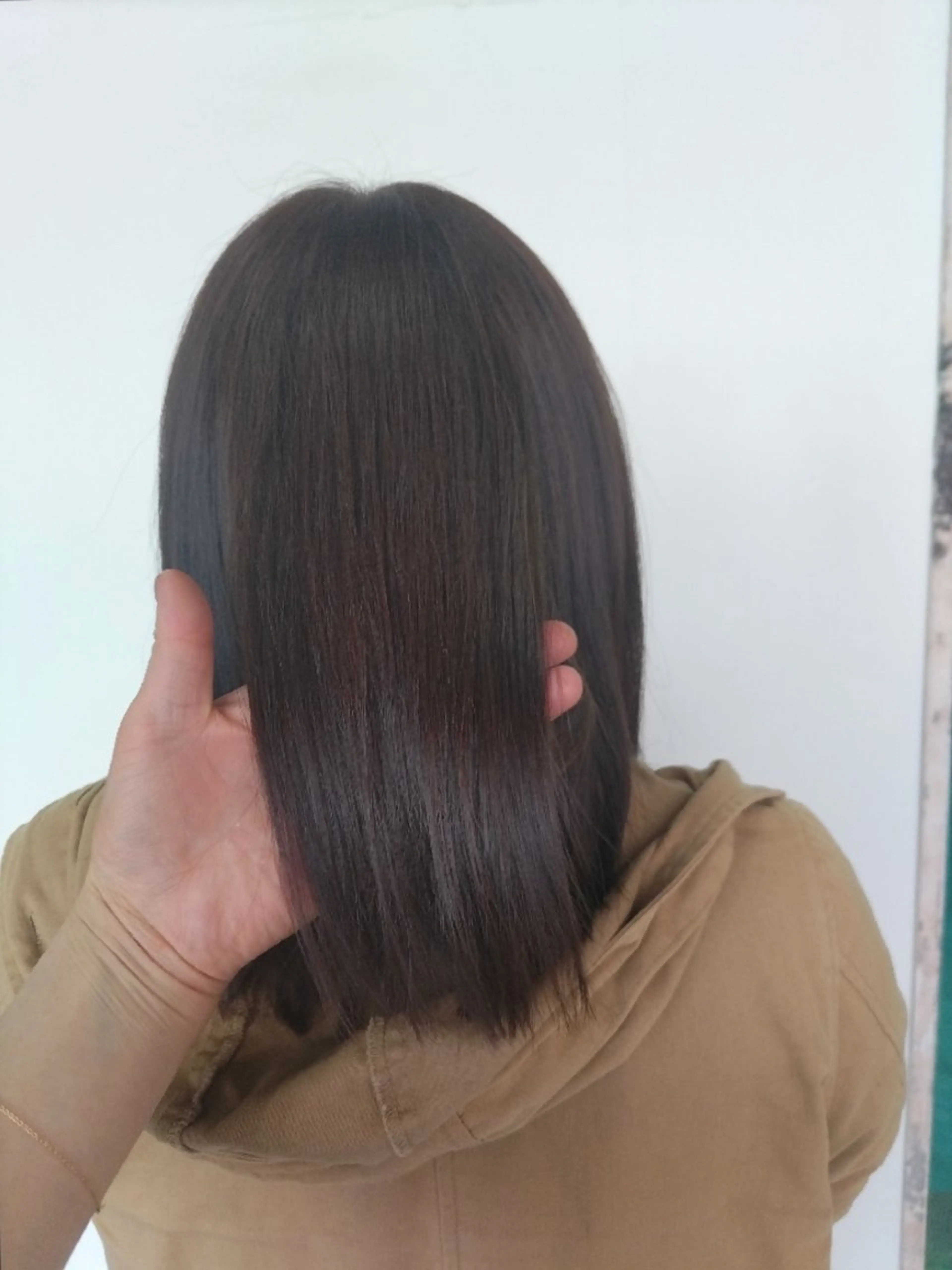 明るい白髪染め+カット+トリートメントの写真