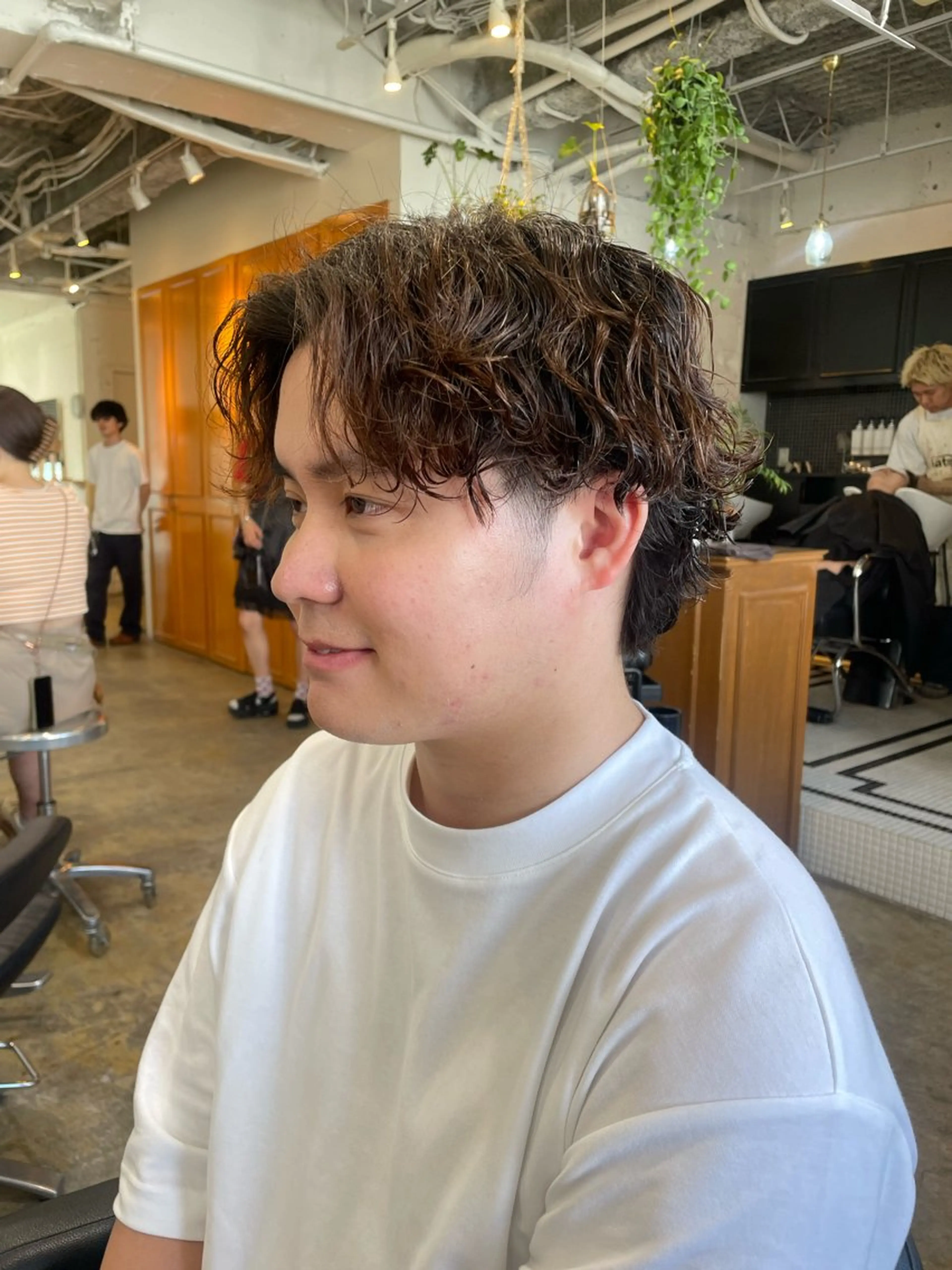 パーマ メンズ RIN／韓国ヘア レイヤーカットのヘアスタイル