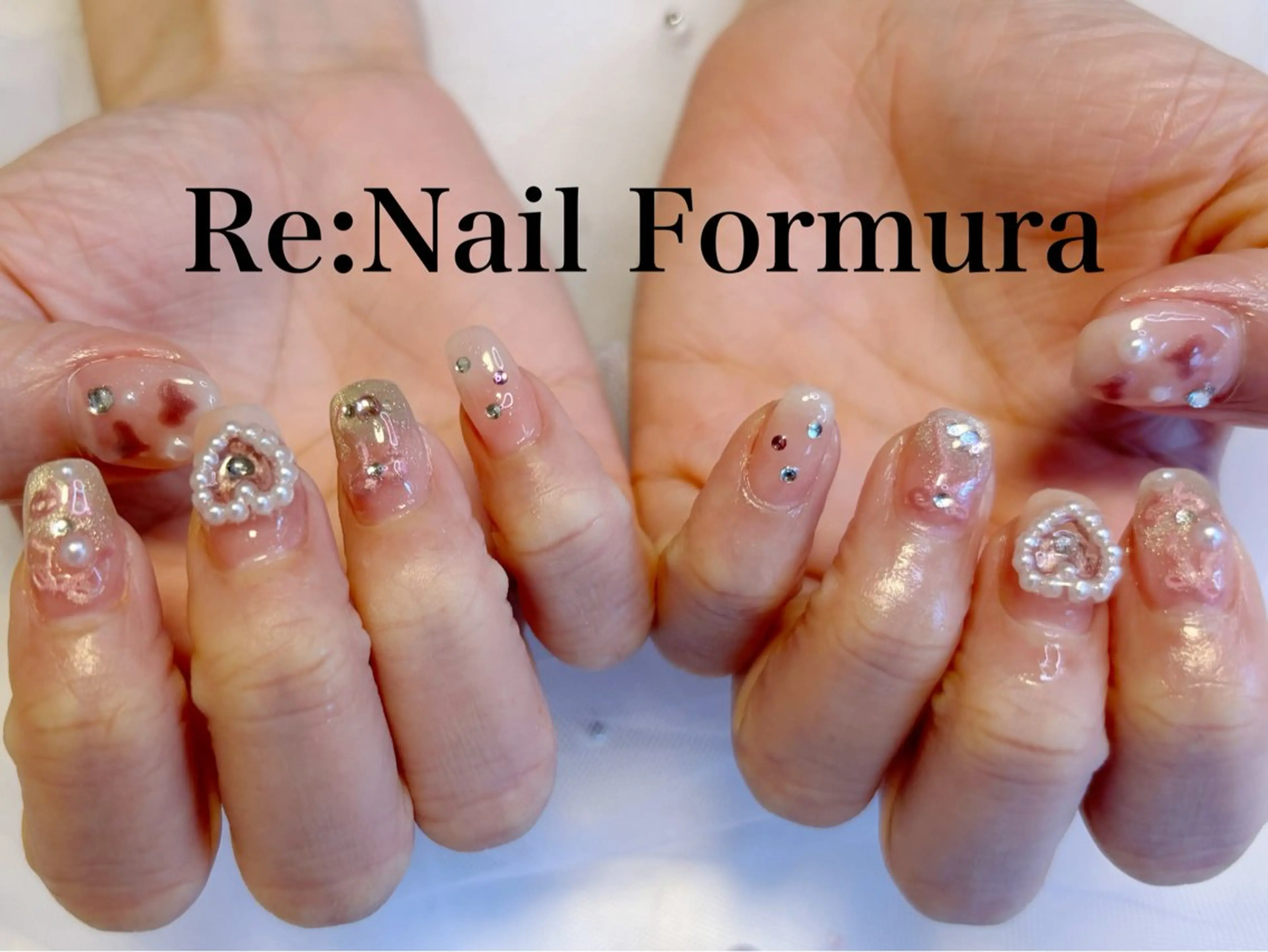 ミディアム ハンドネイル Re:Nail Formula所属・kido chieのネイルデザイン