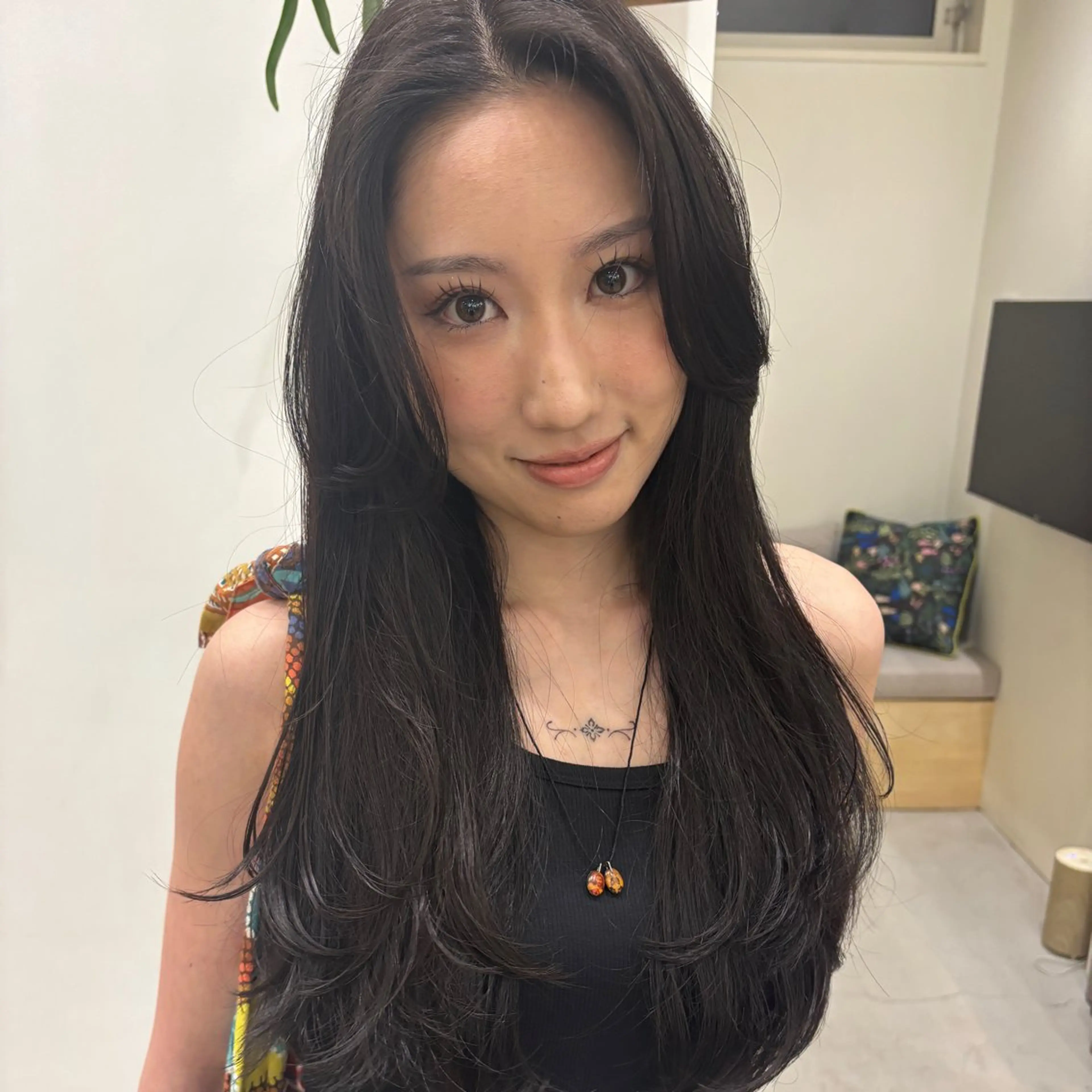 ロング カラー rion🪽 /wカラー・縮毛矯正のヘアスタイル