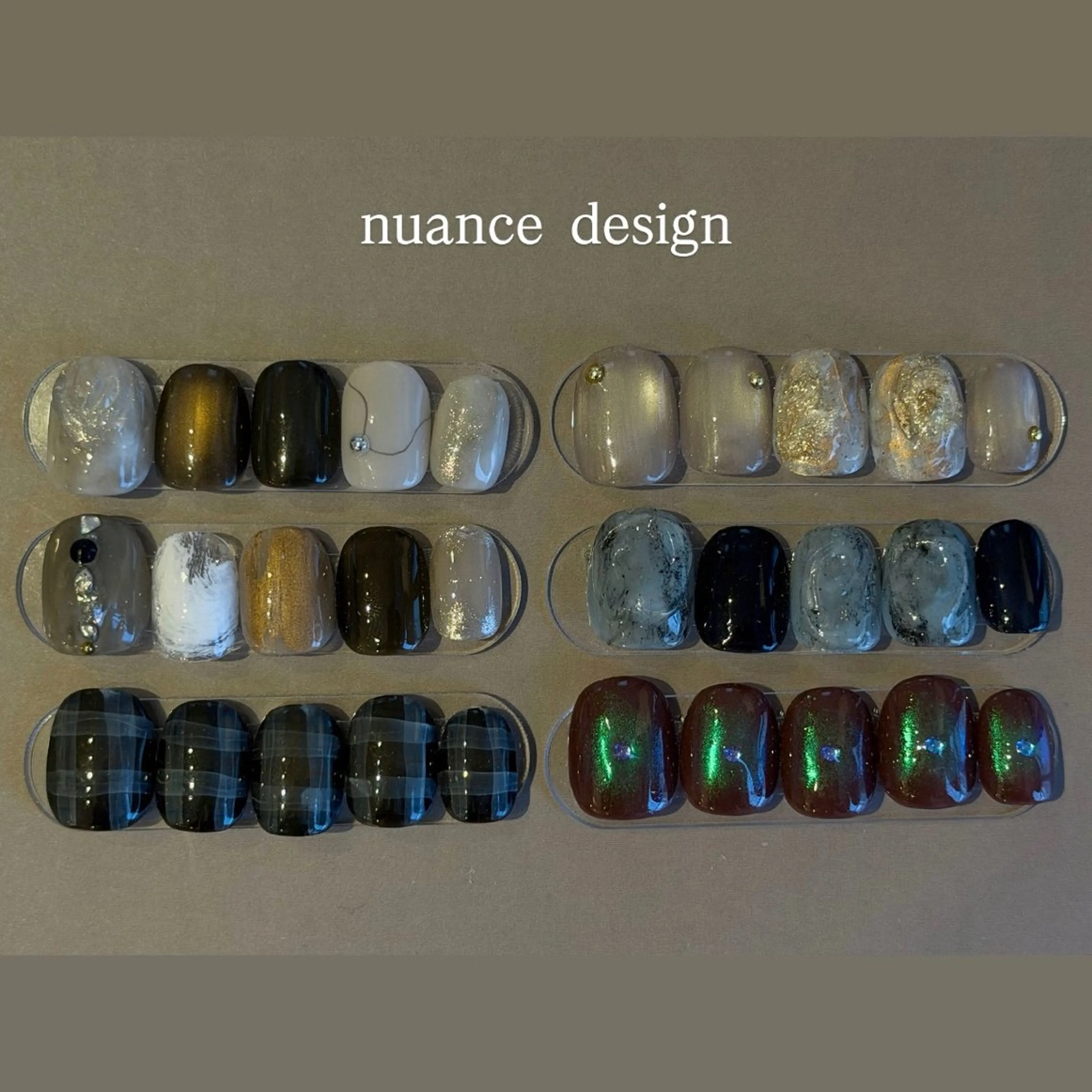 ネイル クリアネイル フラッシュネイル フラッシュマグ フレンチネイル マグネットネイル ハンドネイル Luana所属・Luana nailのネイルデザイン