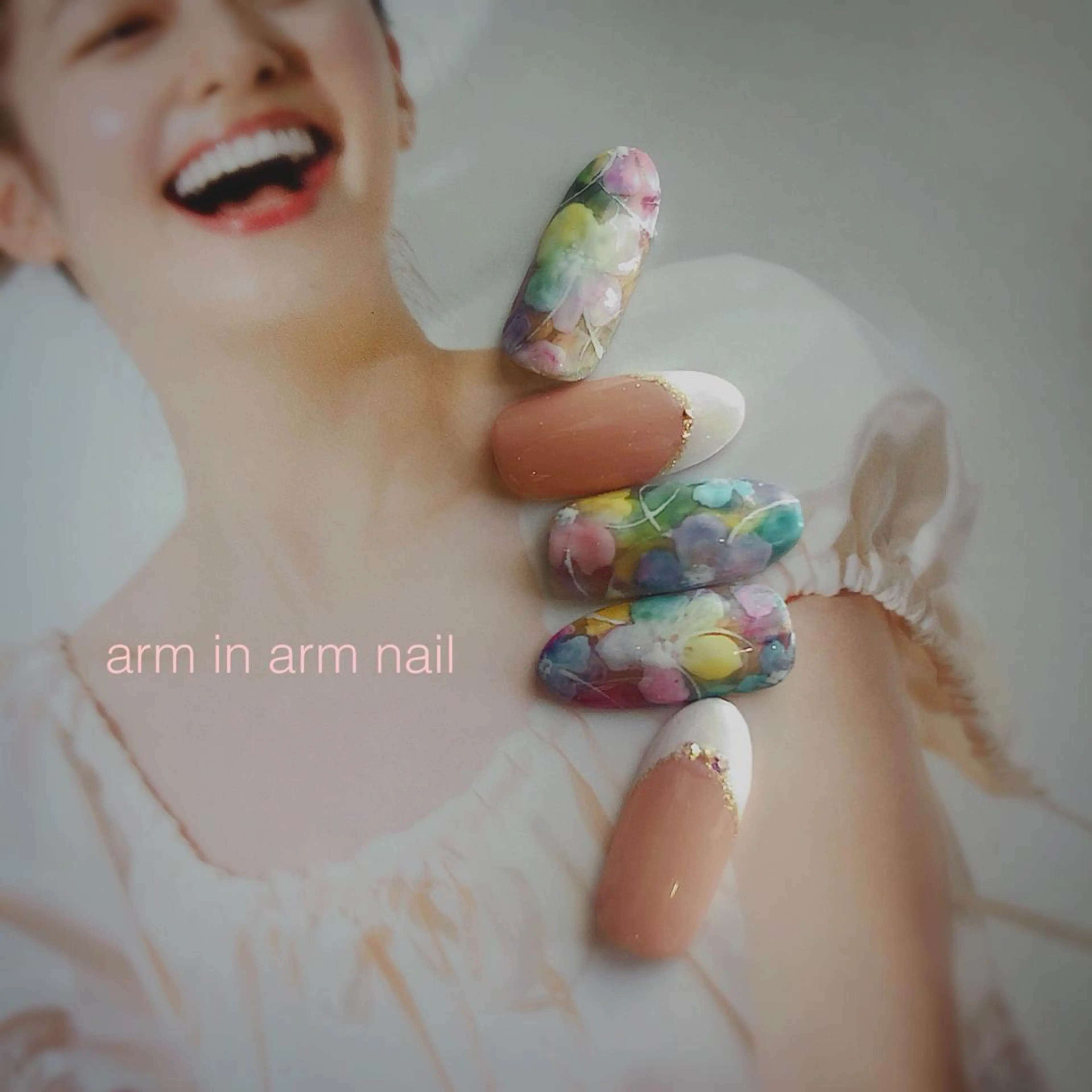 ネイル arm in arm ︎✿Yamamotoのマツエク・マツパデザイン