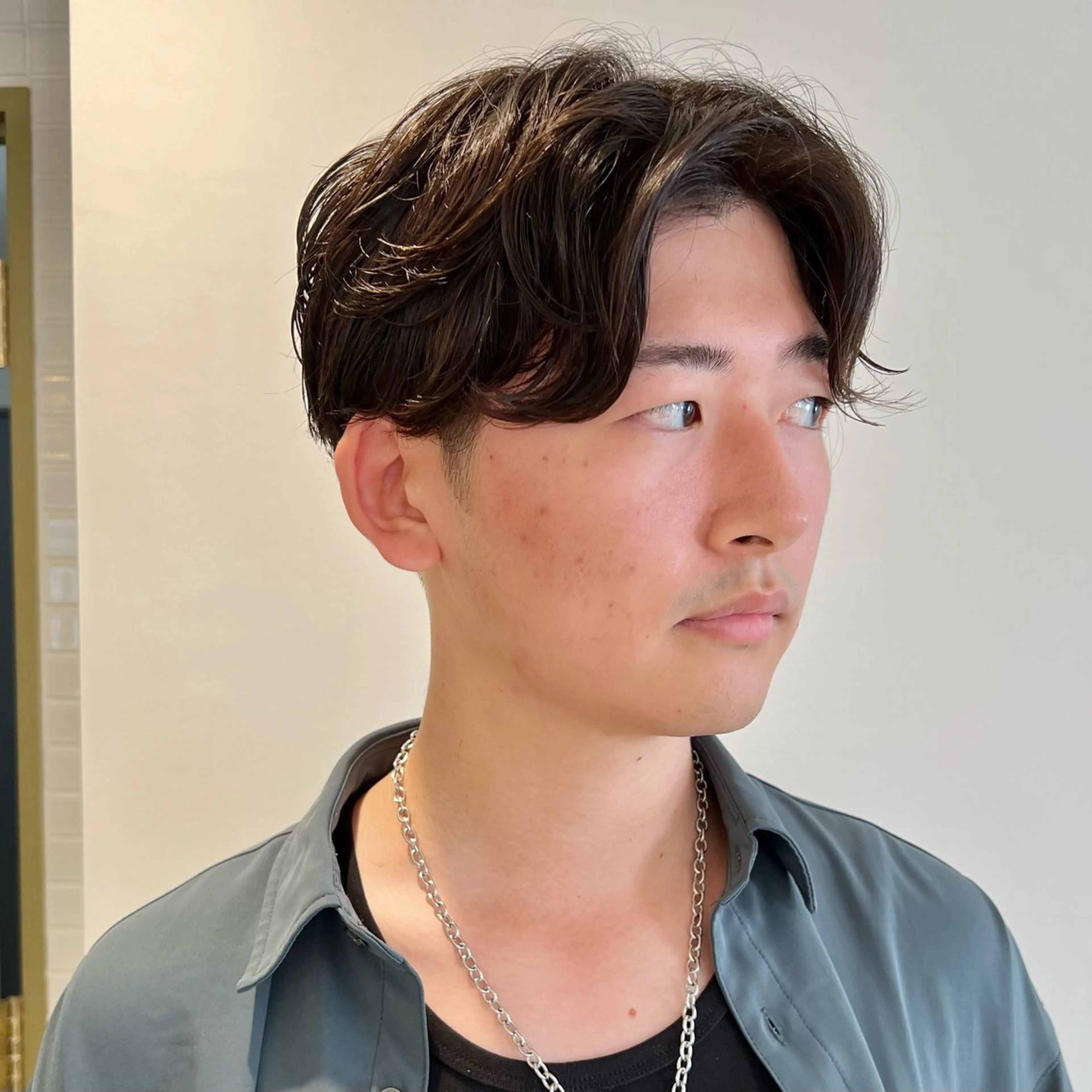 パーマ メンズ センターパート メンズパーマ パーマ メンズカット /パーマ🍀田畑玖音のヘアスタイル