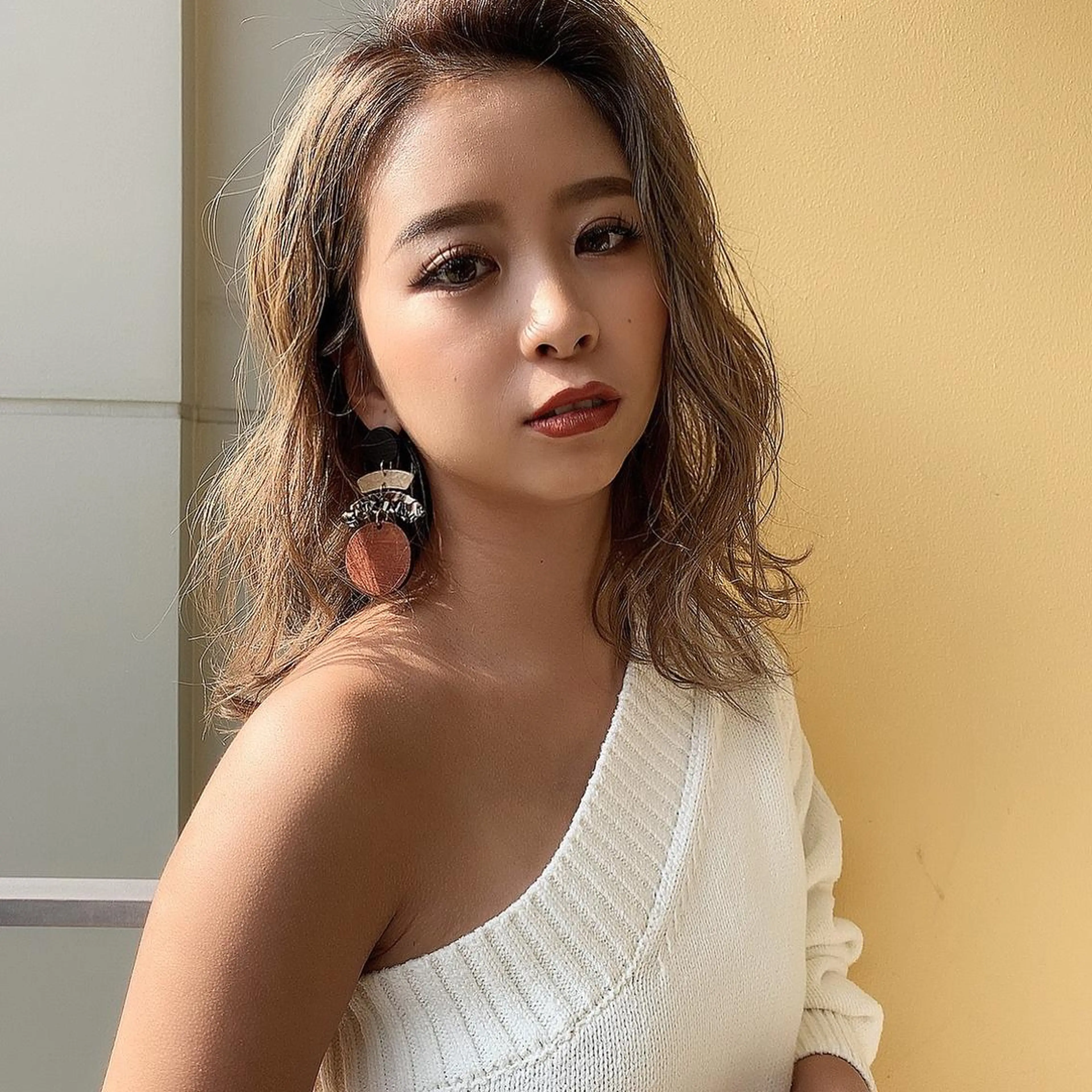 ミディアム カラー パーマ ヘアアレンジ 韓国ヘア/髪質改善 /Harunaのヘアスタイル