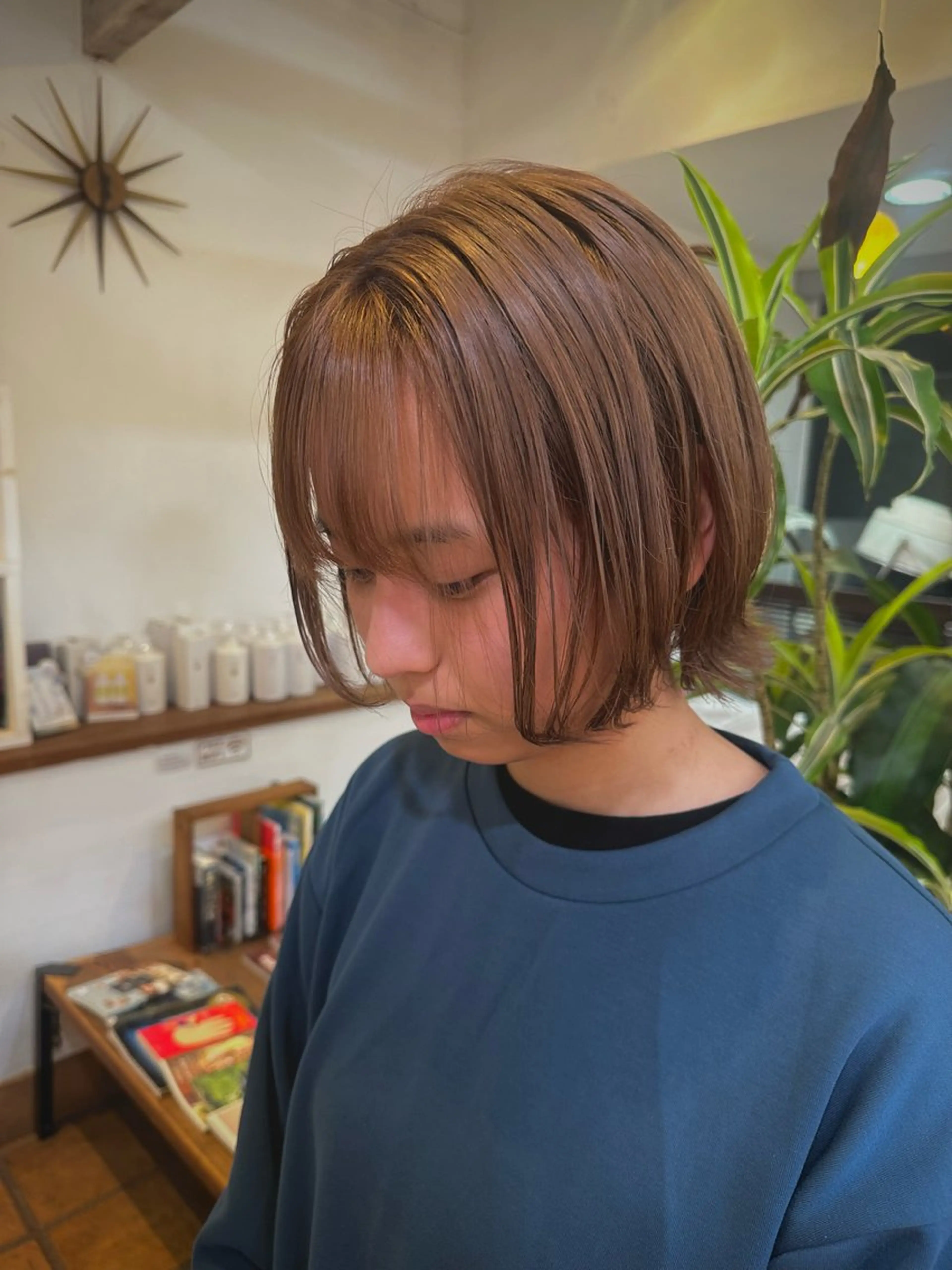 ショート カラー カット ヘアカラー トリートメント KAKERU/ボブ/ ショート/パーマ🌱のヘアスタイル