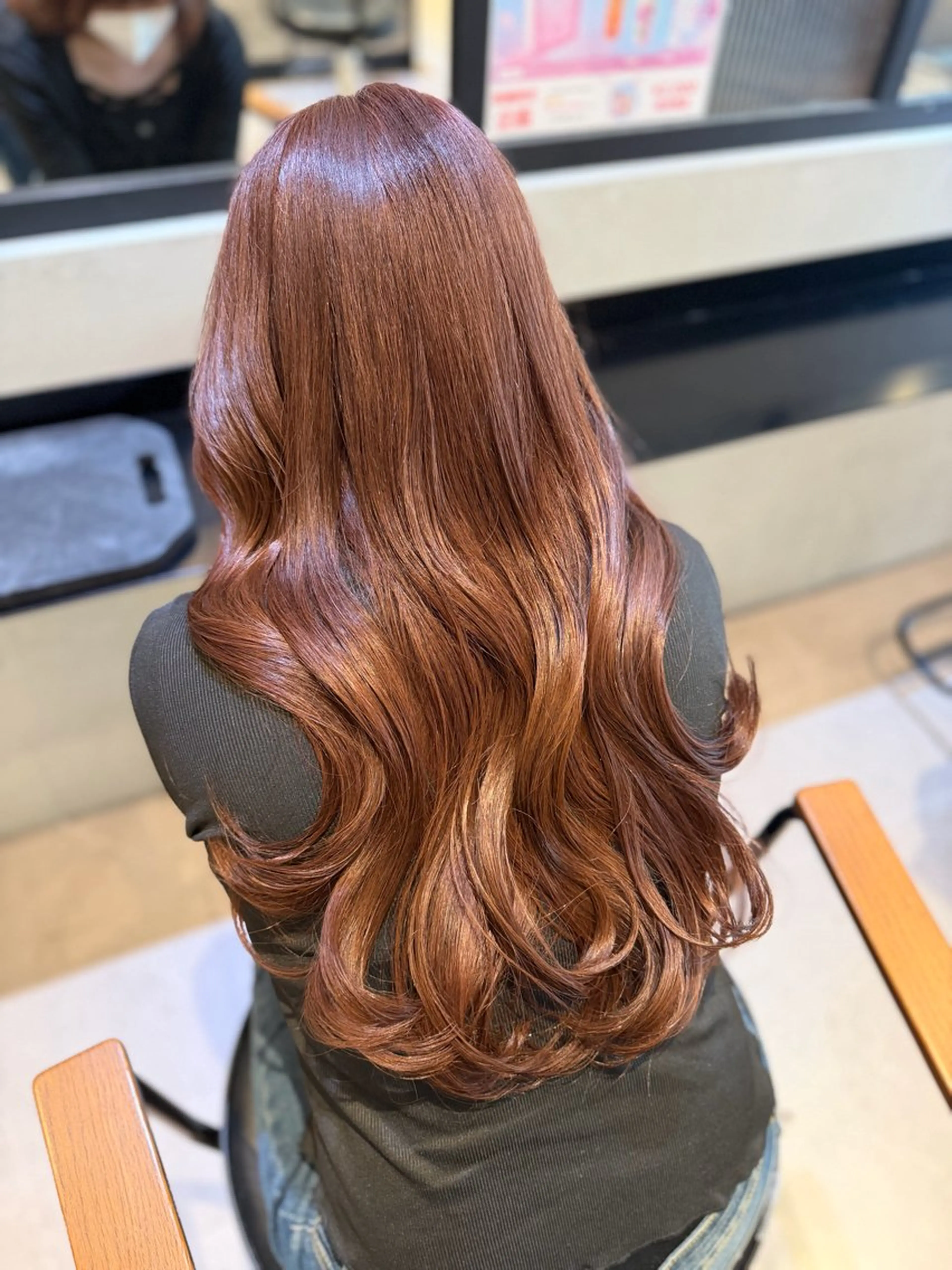 ロング カット ヘアカラー トリートメント オリーブカラー🫒/ ハッシュカット/みゆのヘアスタイル