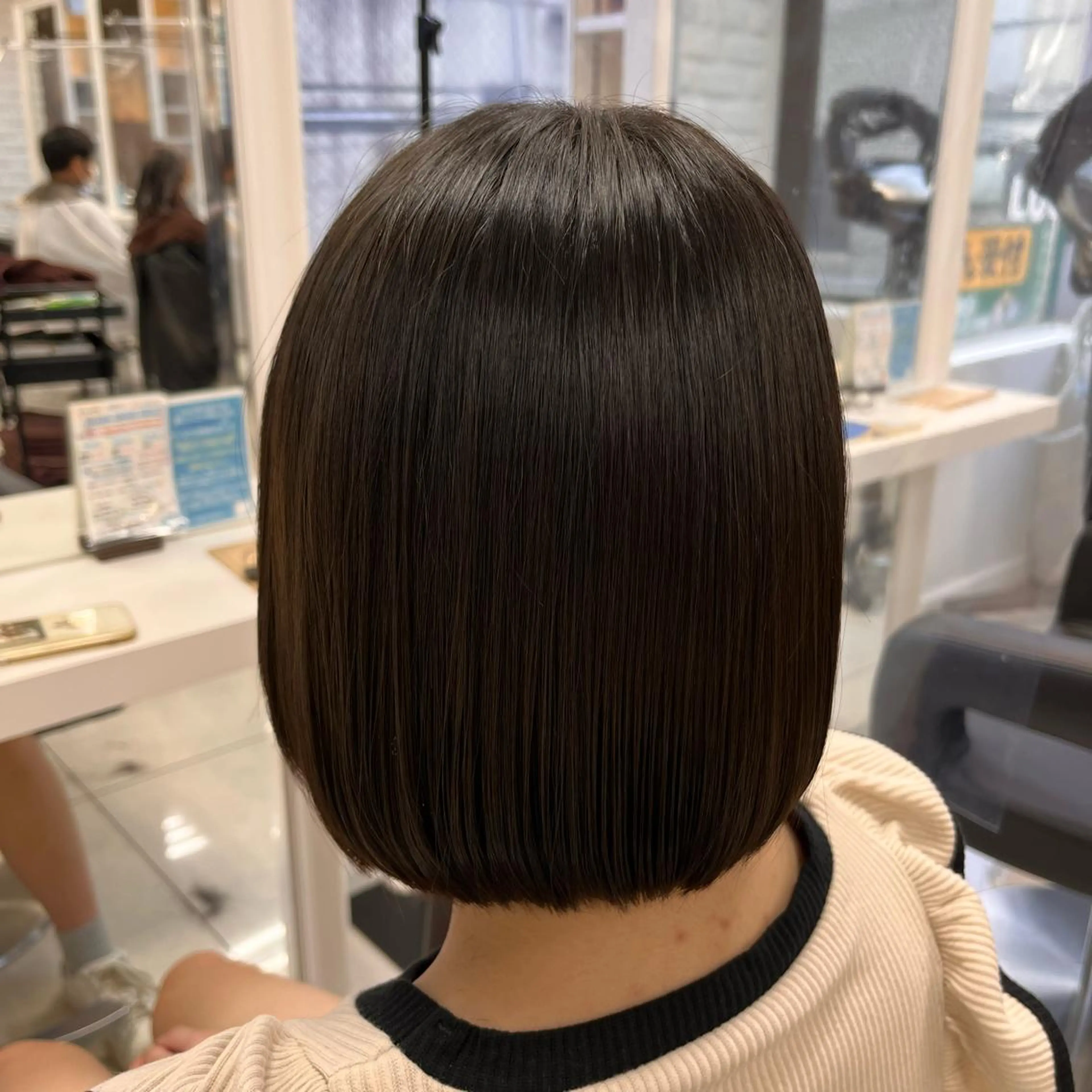 ショート ボブ カット 【センターパート/ マッシュ】ryokaのヘアスタイル