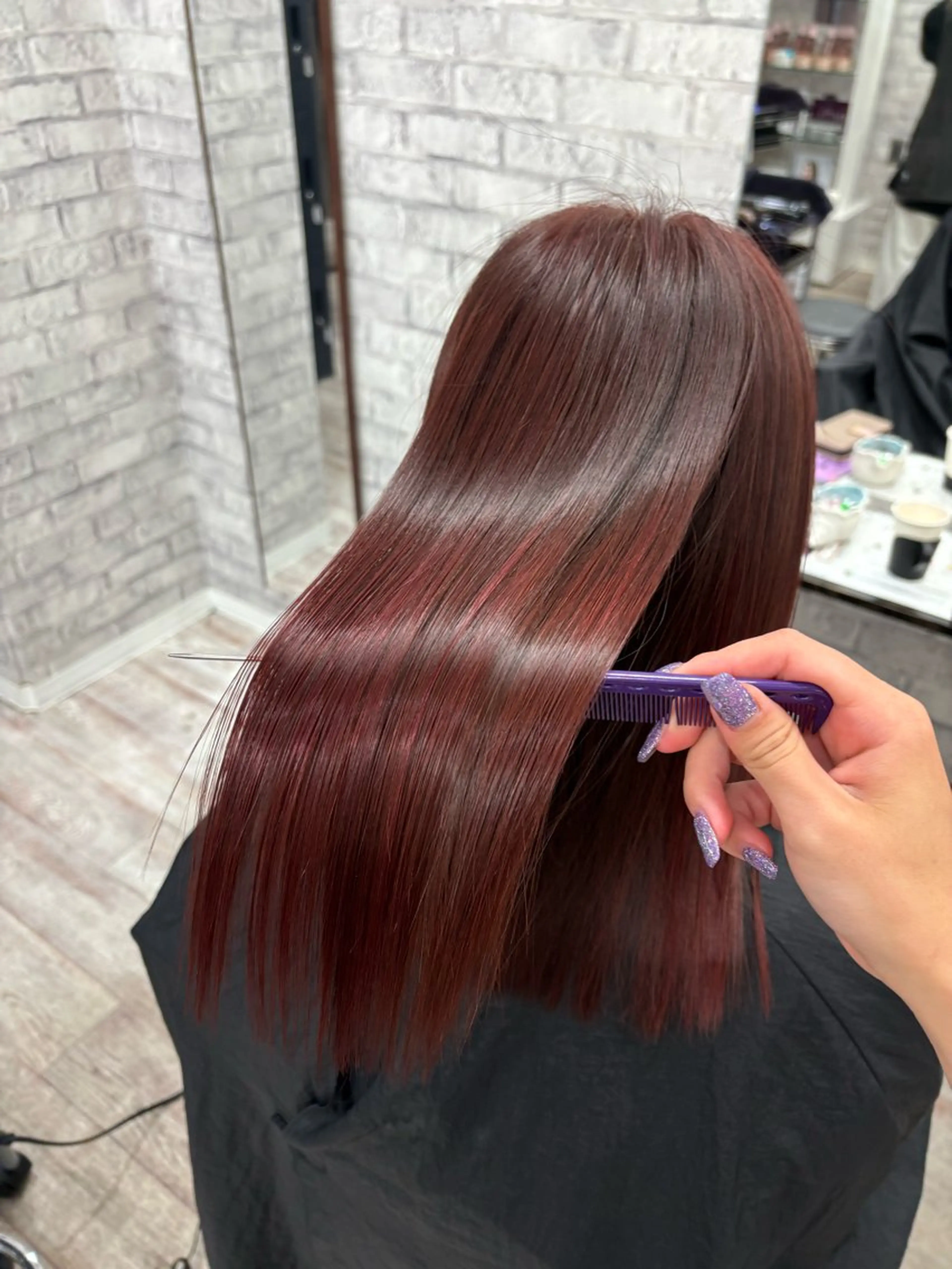 セミロング 髪質改善モテカラー 🎀YUIのヘアスタイル