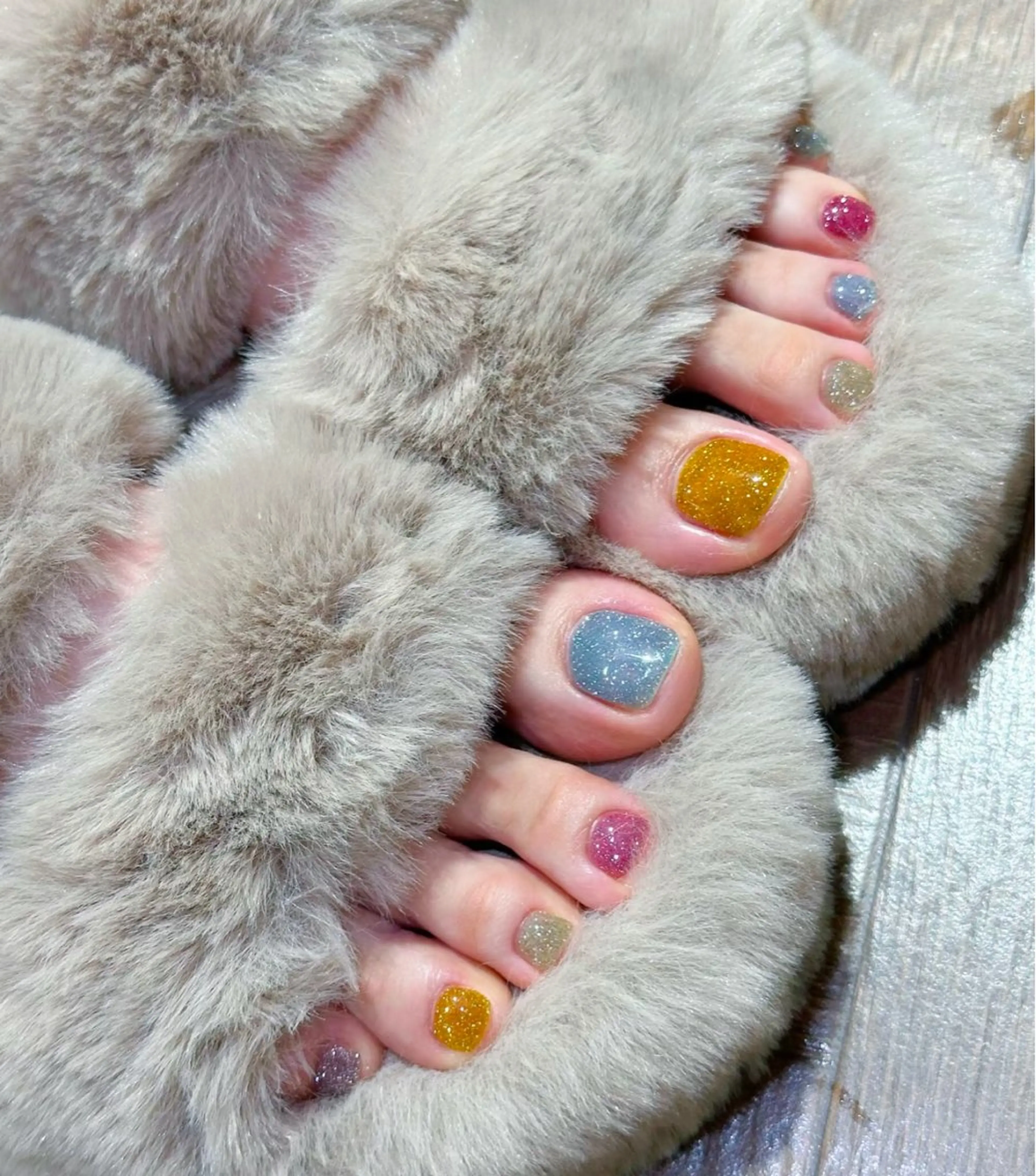 ネイル アートネイル オーロラネイル チークネイル フレンチネイル ガラスフレンチ ハンドネイル 🎀🎀YooLi Nail Salonのネイルデザイン