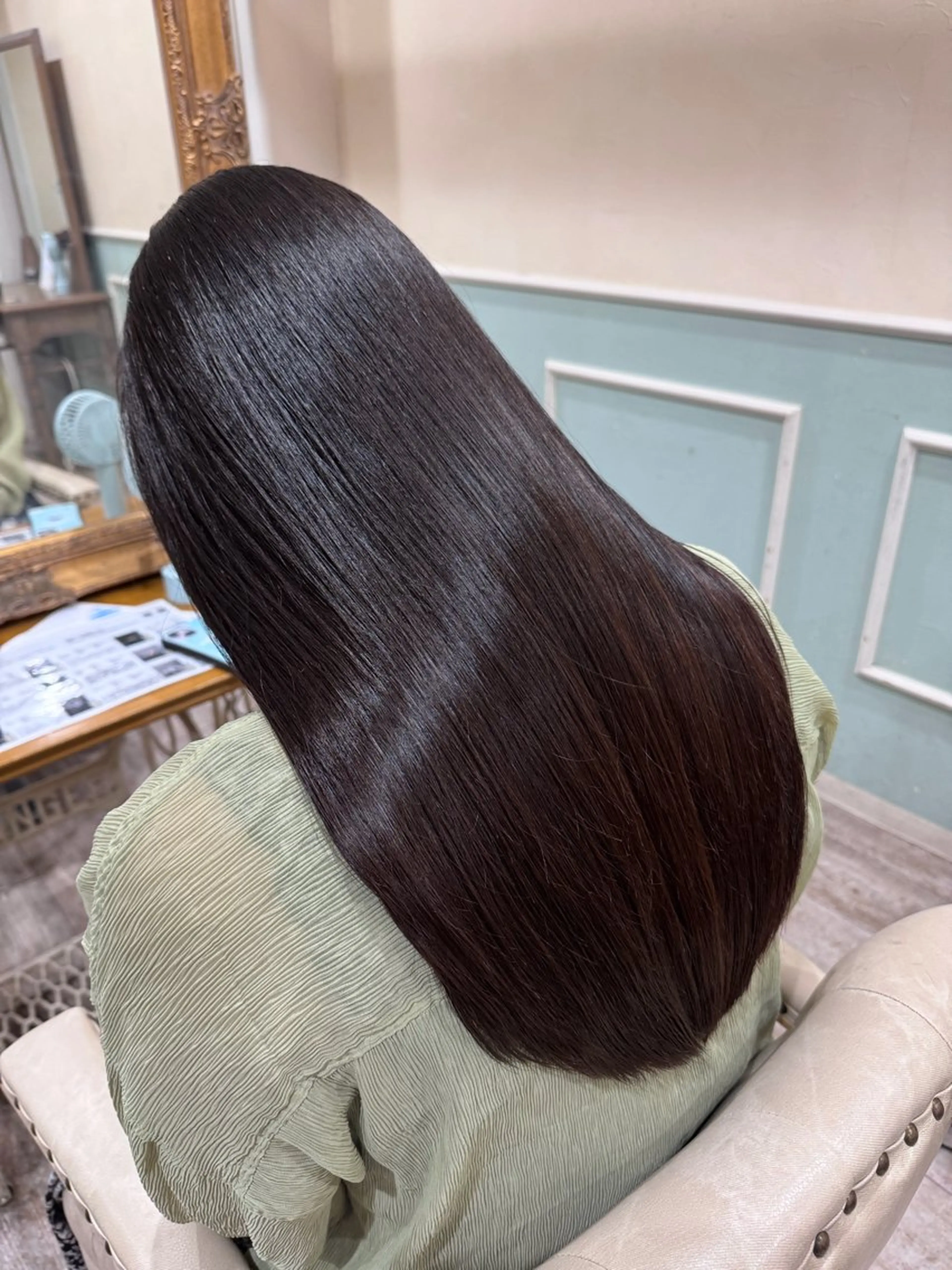 ロング カラー 髪質改善 レイヤーカット ロング カット ヘアカラー 縮毛矯正 トリートメント 新越谷noble店長 松本拓也▶◀*.のヘアスタイル