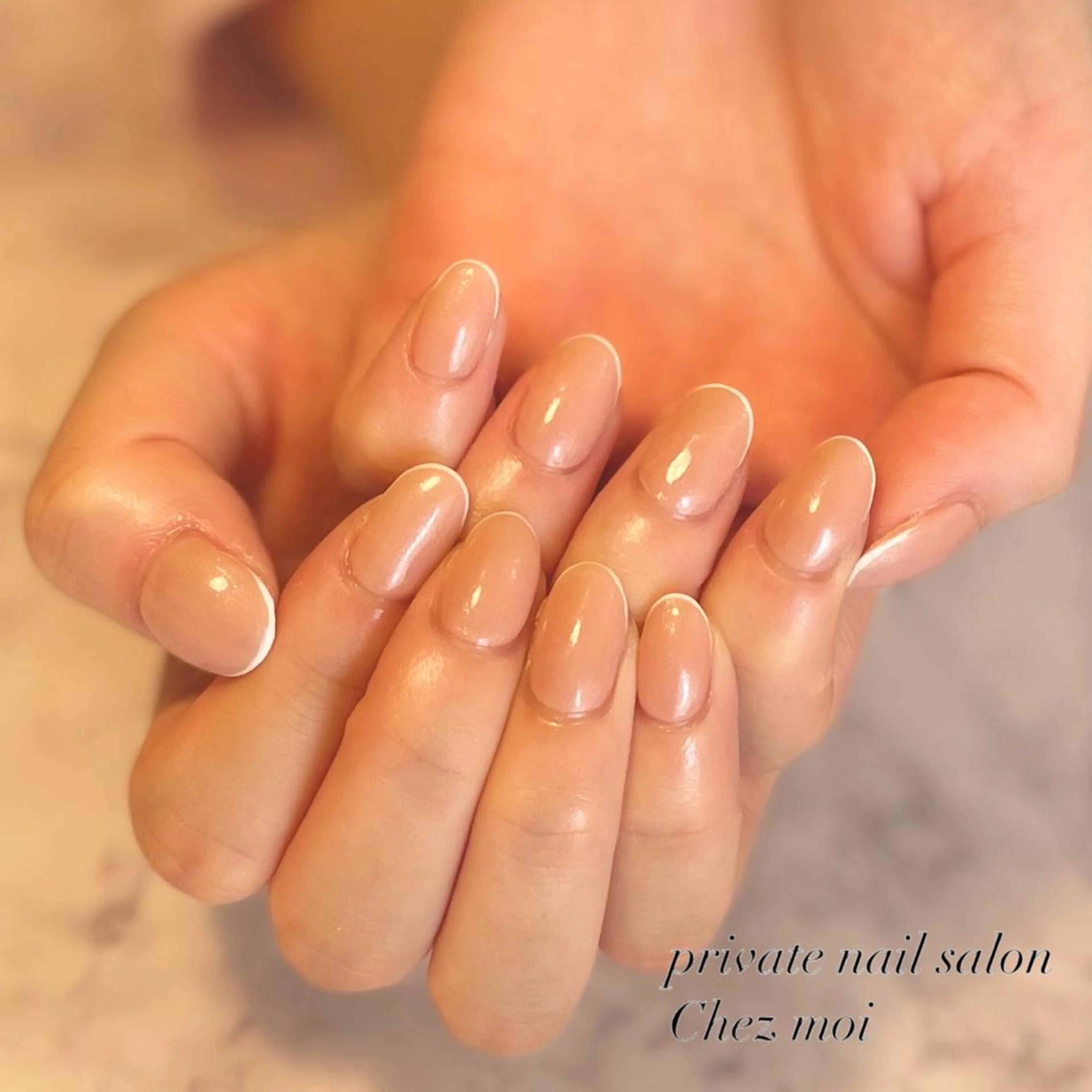 ネイル フレンチネイル ハンドネイル KOMINE TOMOKOのネイルデザイン