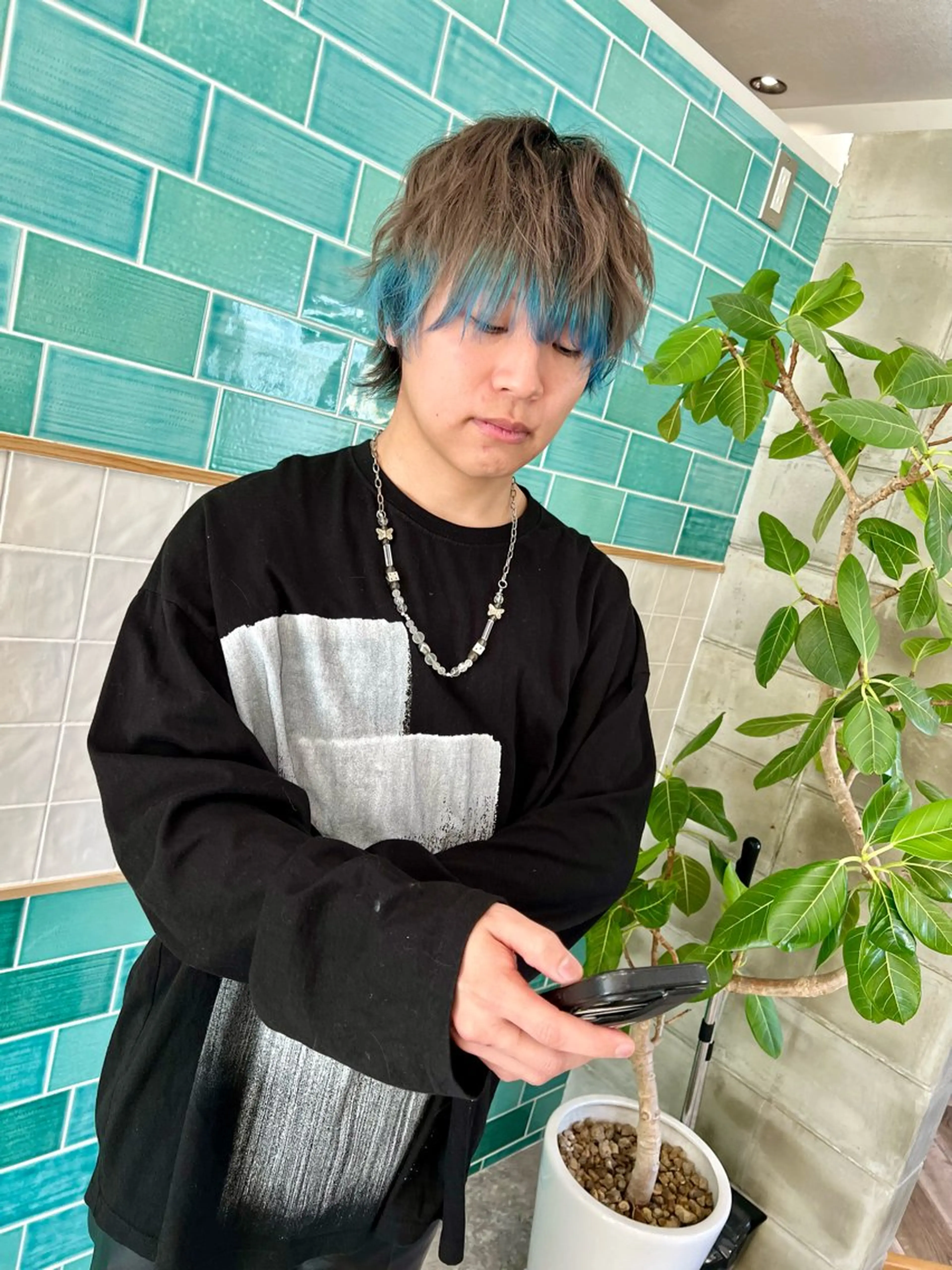 カラー ブリーチ/ストレート ダブルカラーtetoのヘアスタイル