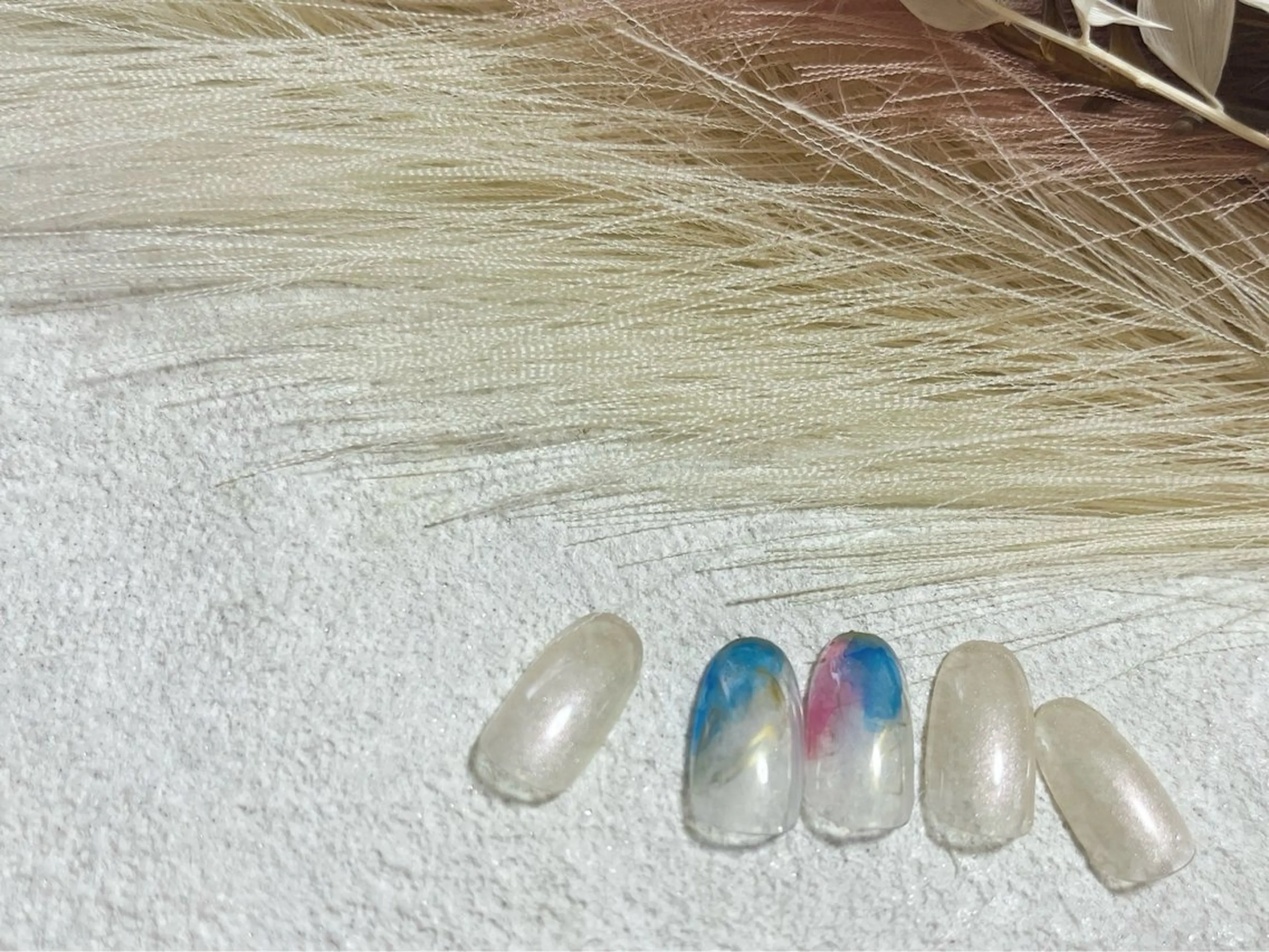 ネイル ジェルネイル メンズネイル パラジェル 春ネイル ワンホンネイル kiki nail たまプラーザのネイルデザイン