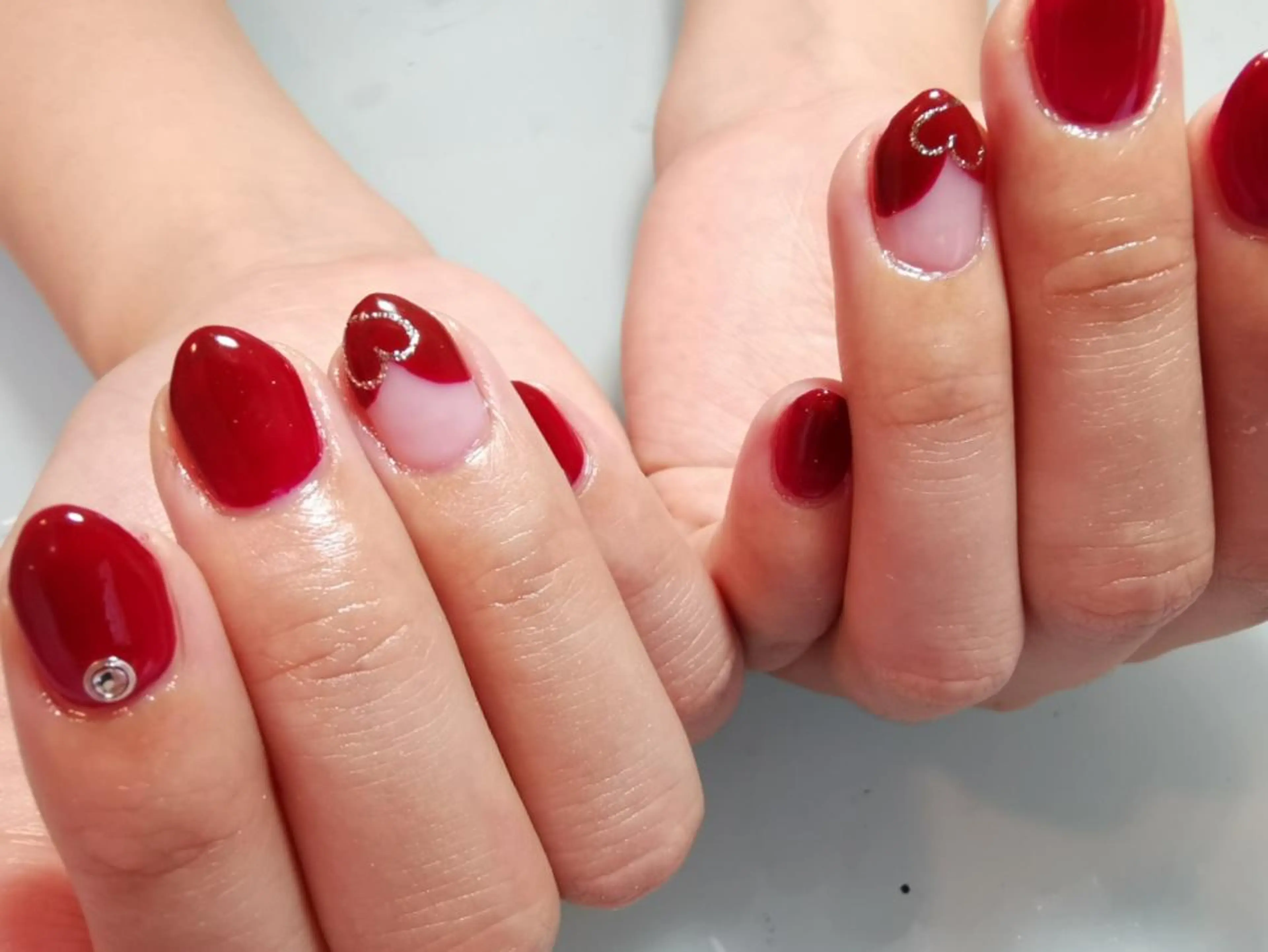 ネイル ハート 人気エリア💖完全個室【ルリエ】所属・ネイルサロン Lelienルリエのネイルデザイン